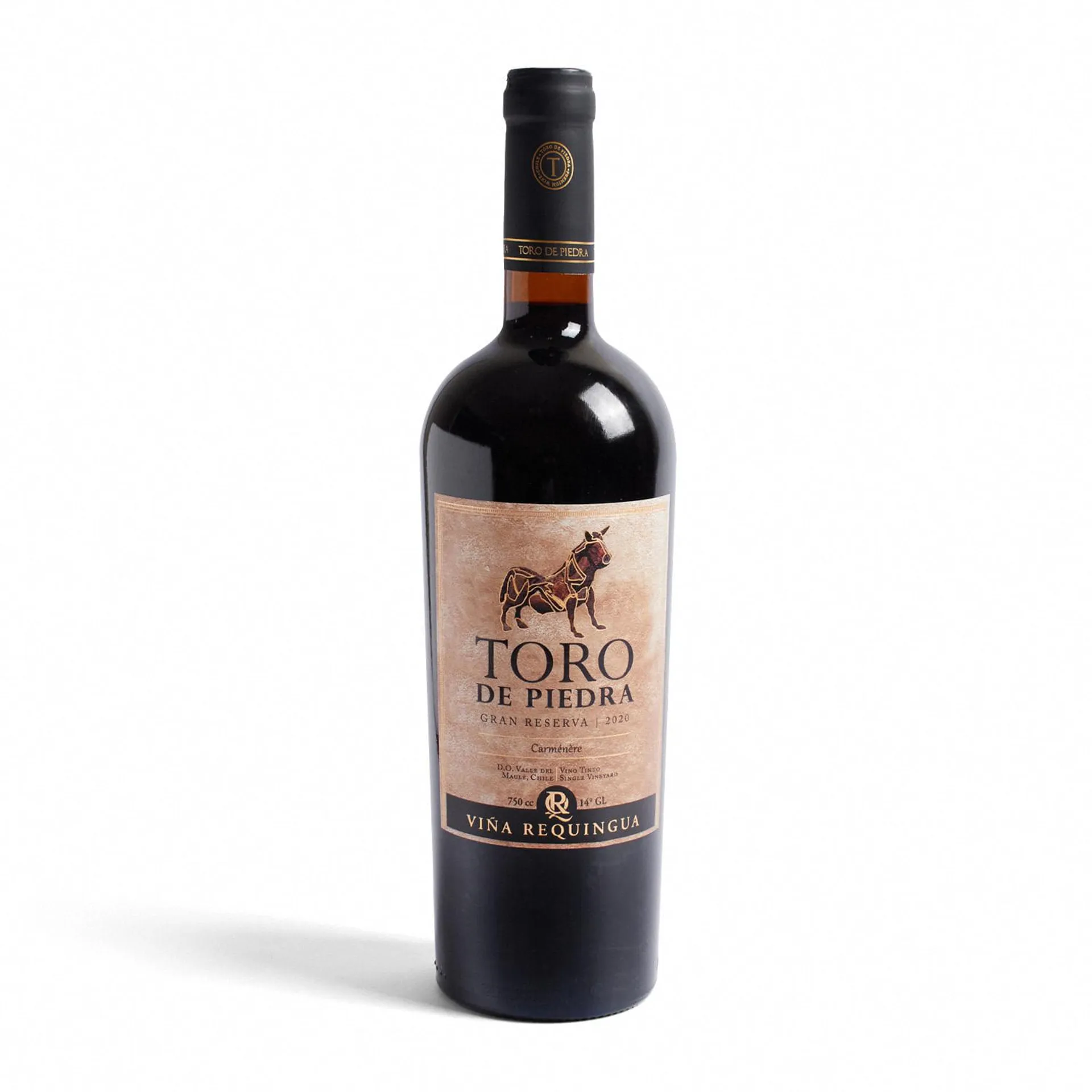 Vino Carmenere Toro de Piedra Gran Reserva 14.5° 750 cc