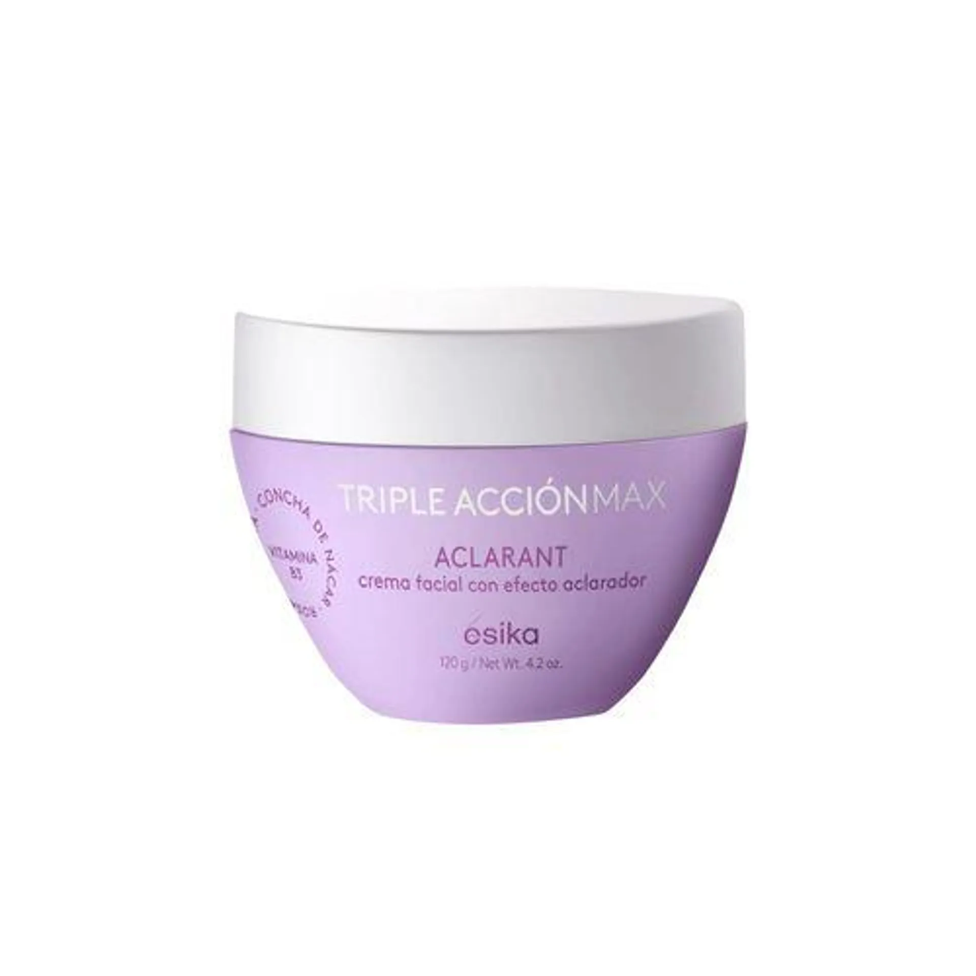 Crema Facial Aclarante Triple Acción Max, 120 g