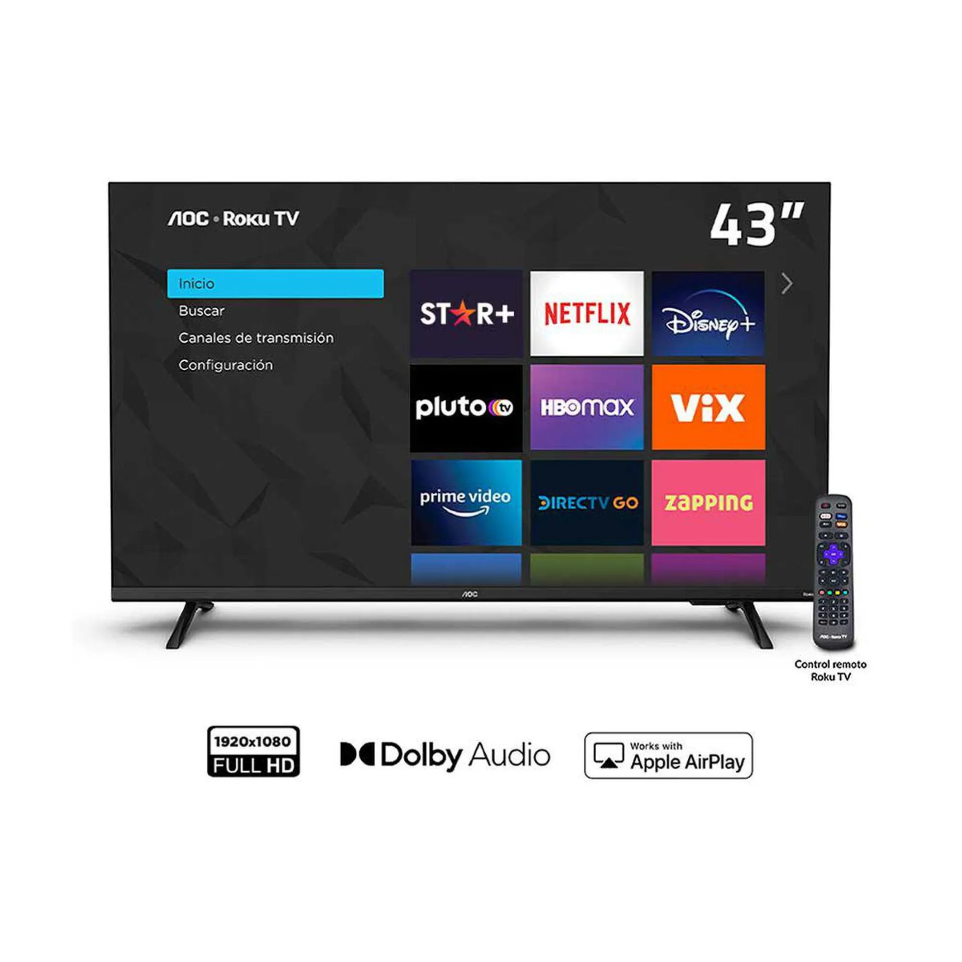 LED 43" AOC 43S5135 Smart TV Full HD