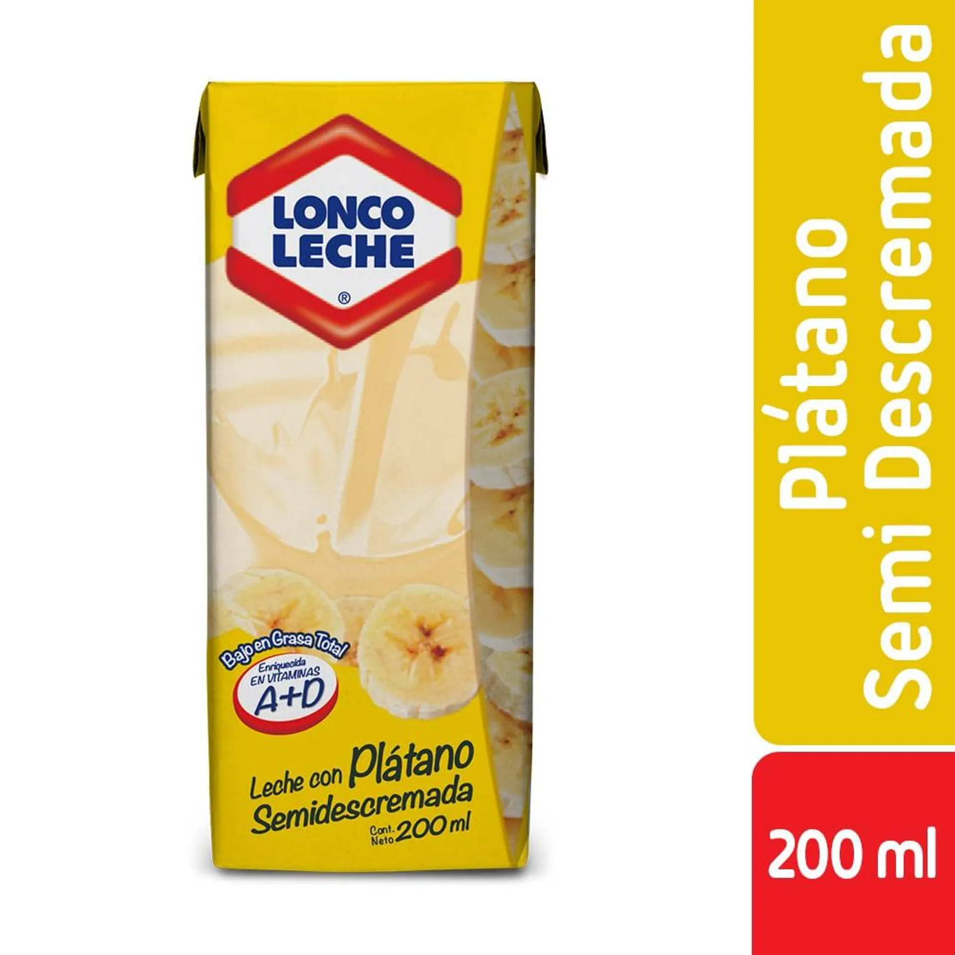 Leche semidescremada sabor plá...