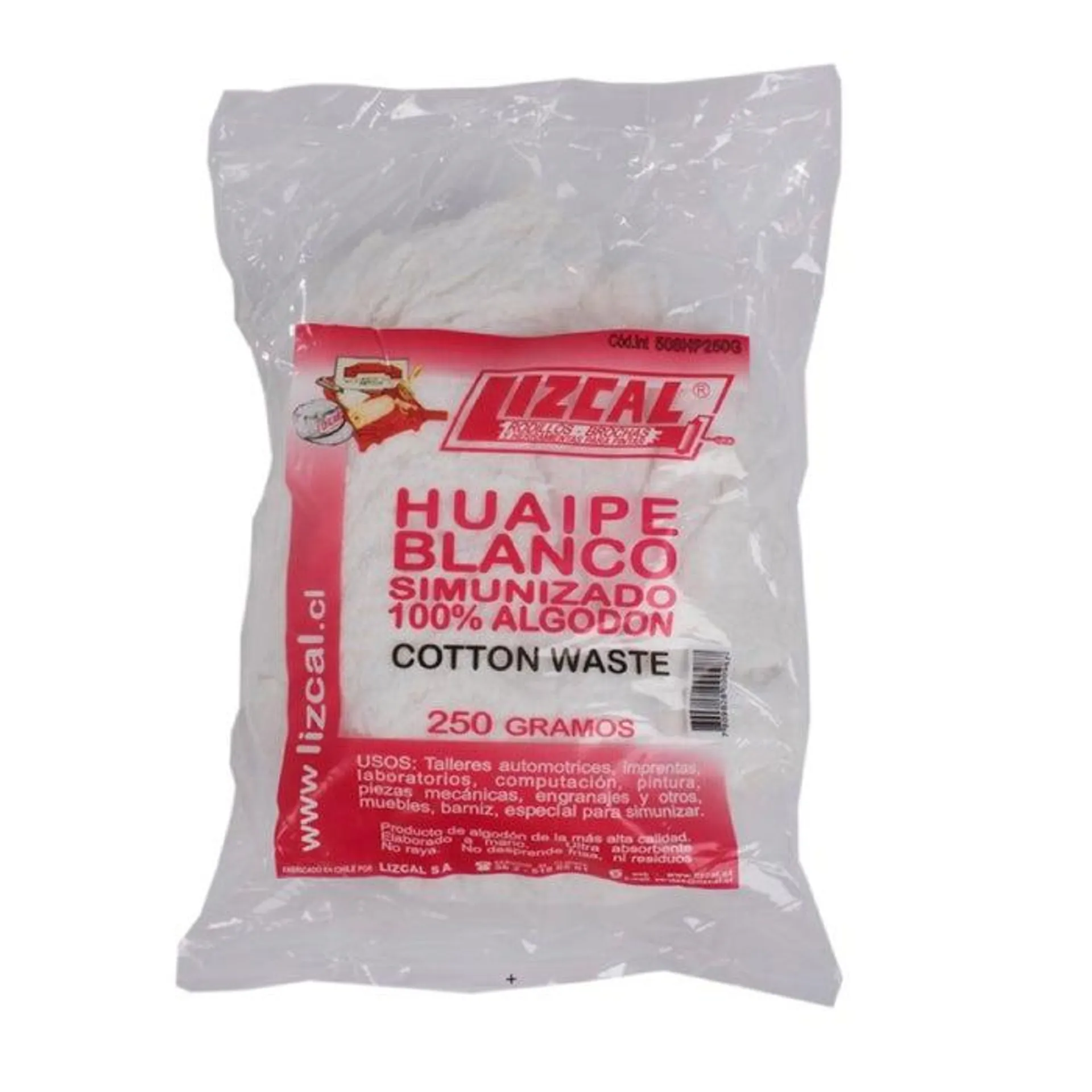 LIZCAL HUAIPE SIMUNIZADO BLANCO 250 GR