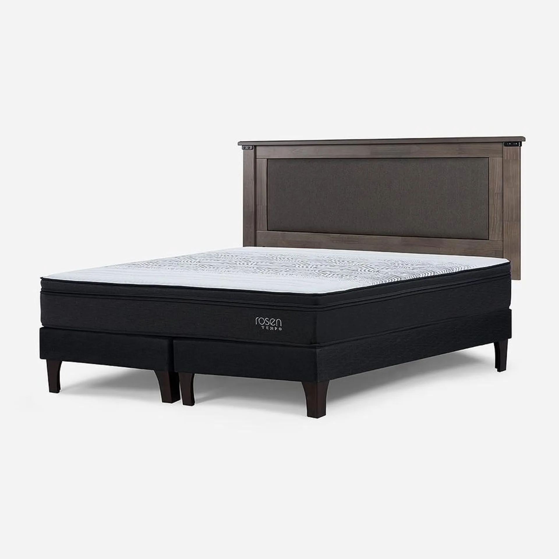 Cama Tempo Plus 2 Plazas + Respaldo New Ray