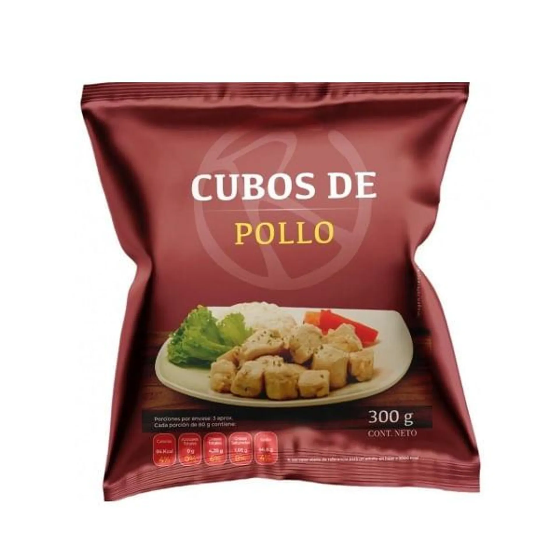 Cubos de pollo Rupanco congelado 300 g