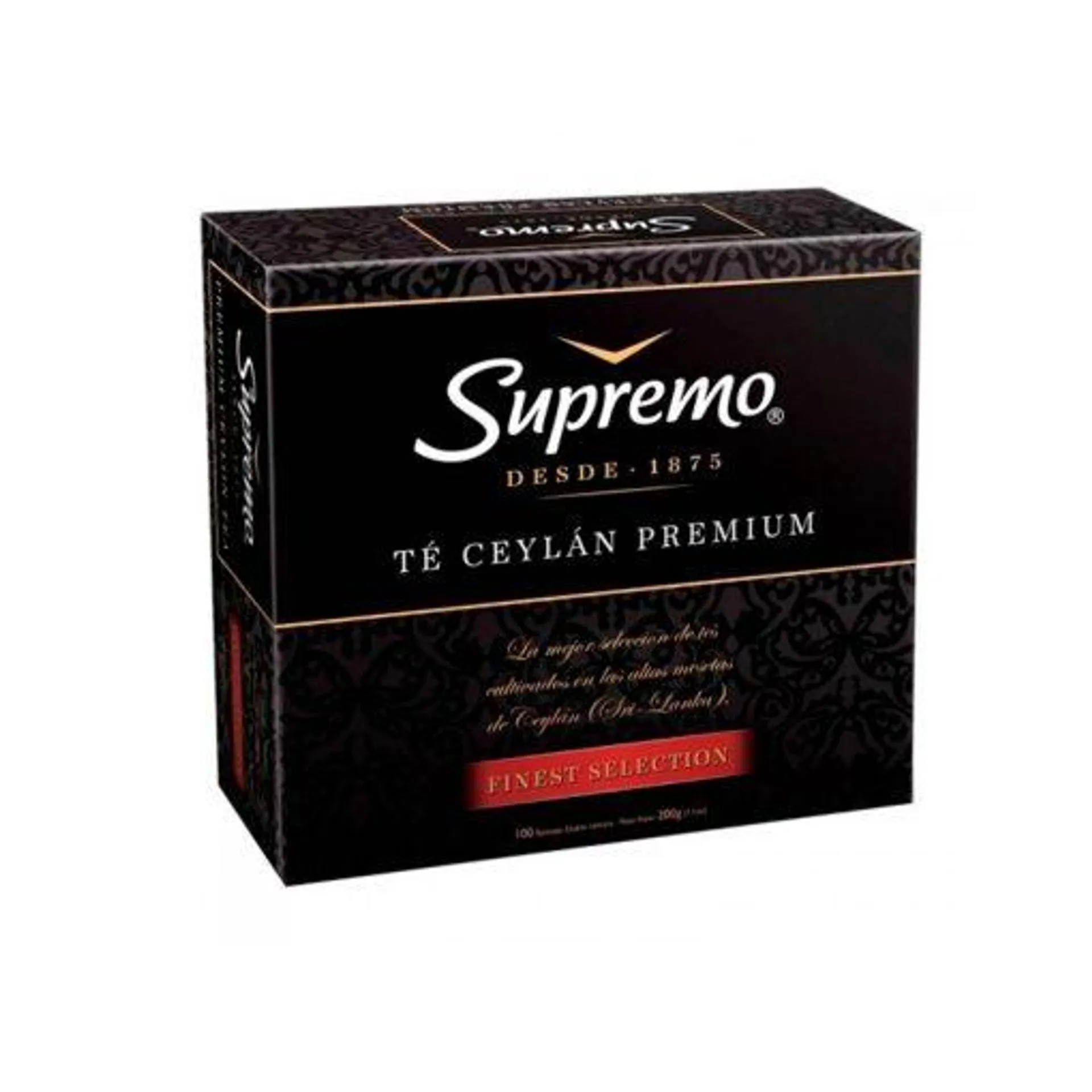 Té Ceylán Supremo 100 Bolsitas