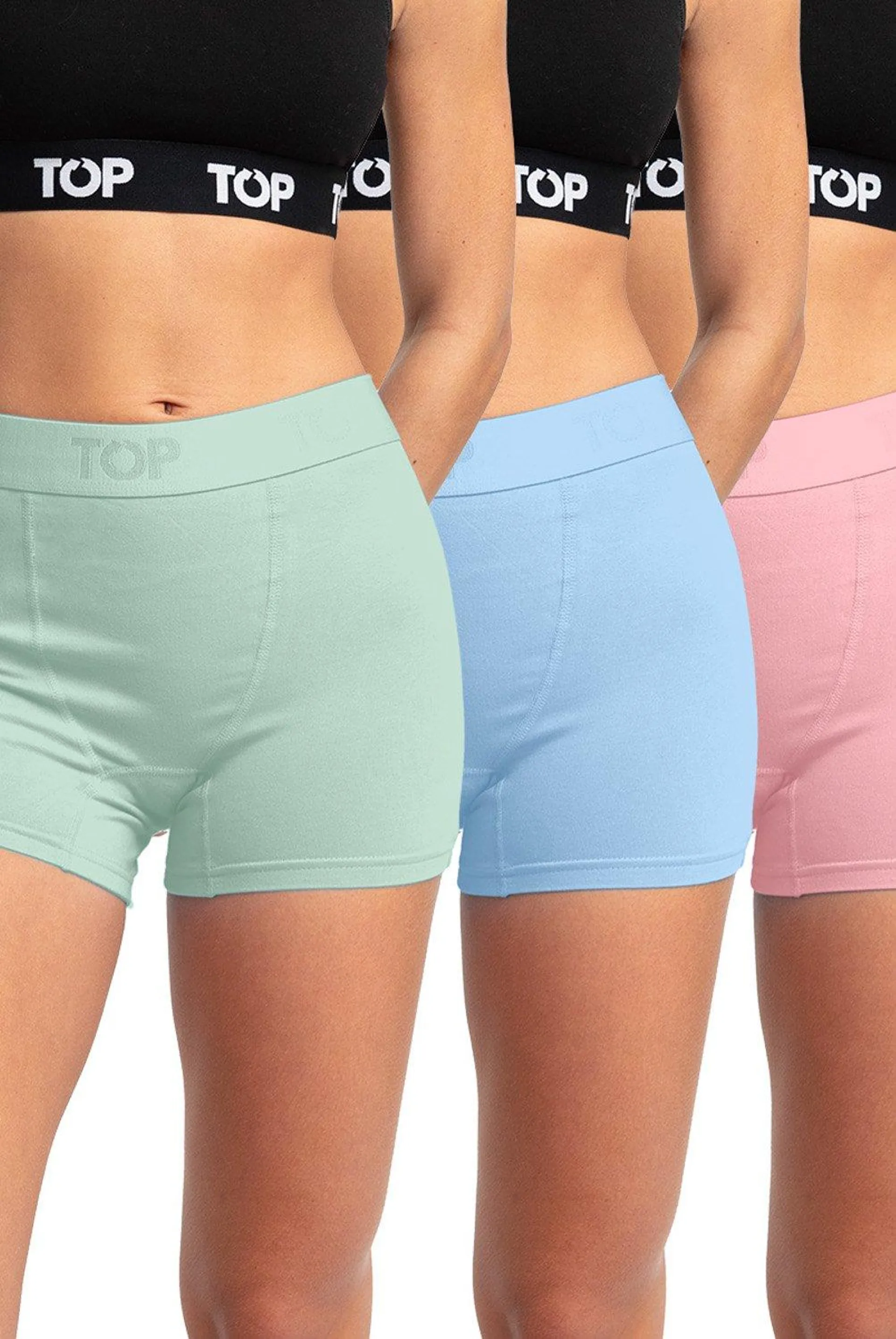 Pack de 3 Boxer Mujer Top