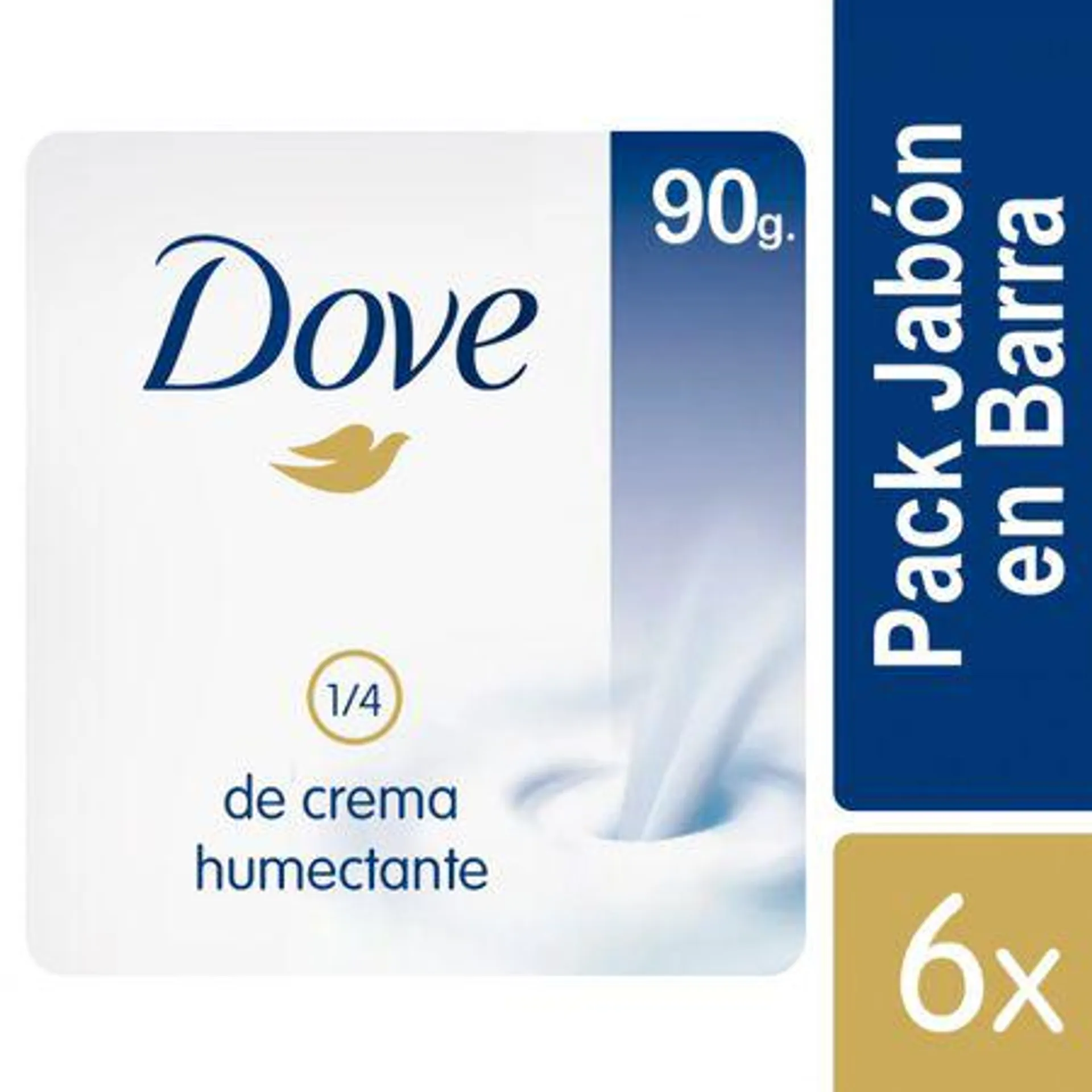 Jabón Barra Dove Original 6 un. 90 g