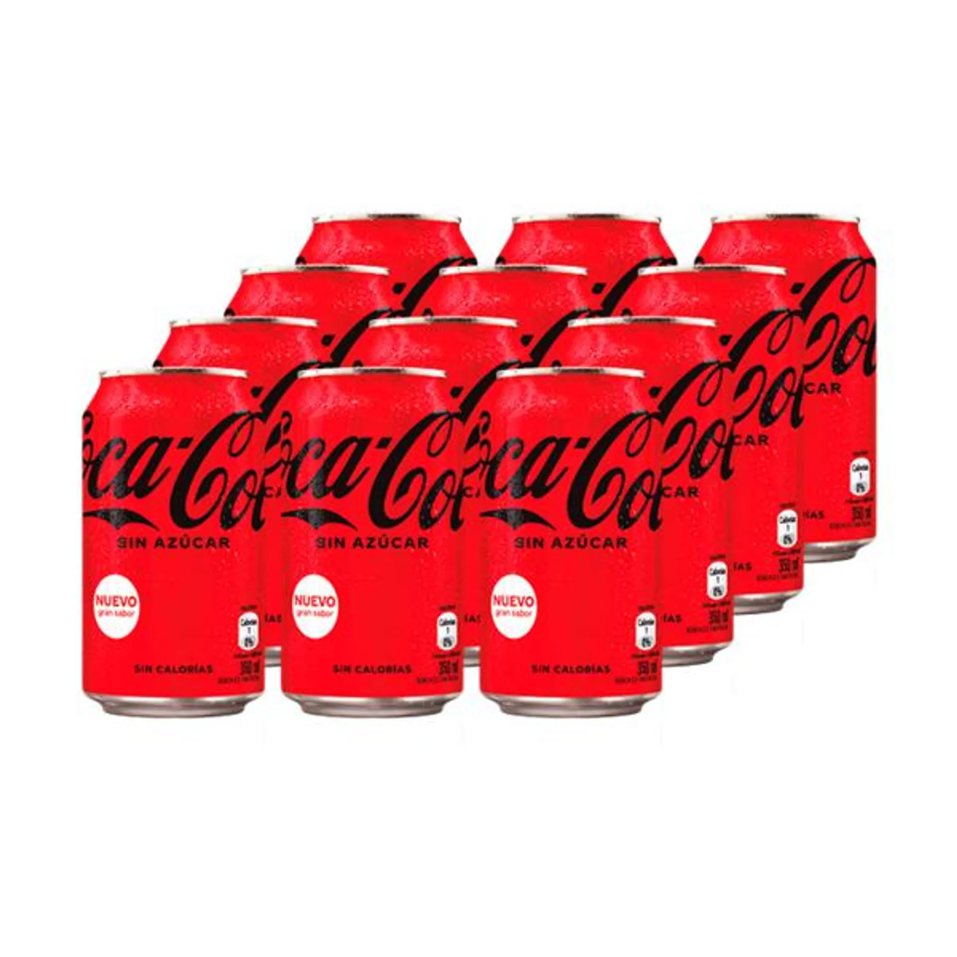 Coca Cola Zero Lata 350cc x12 | Liquidos.cl