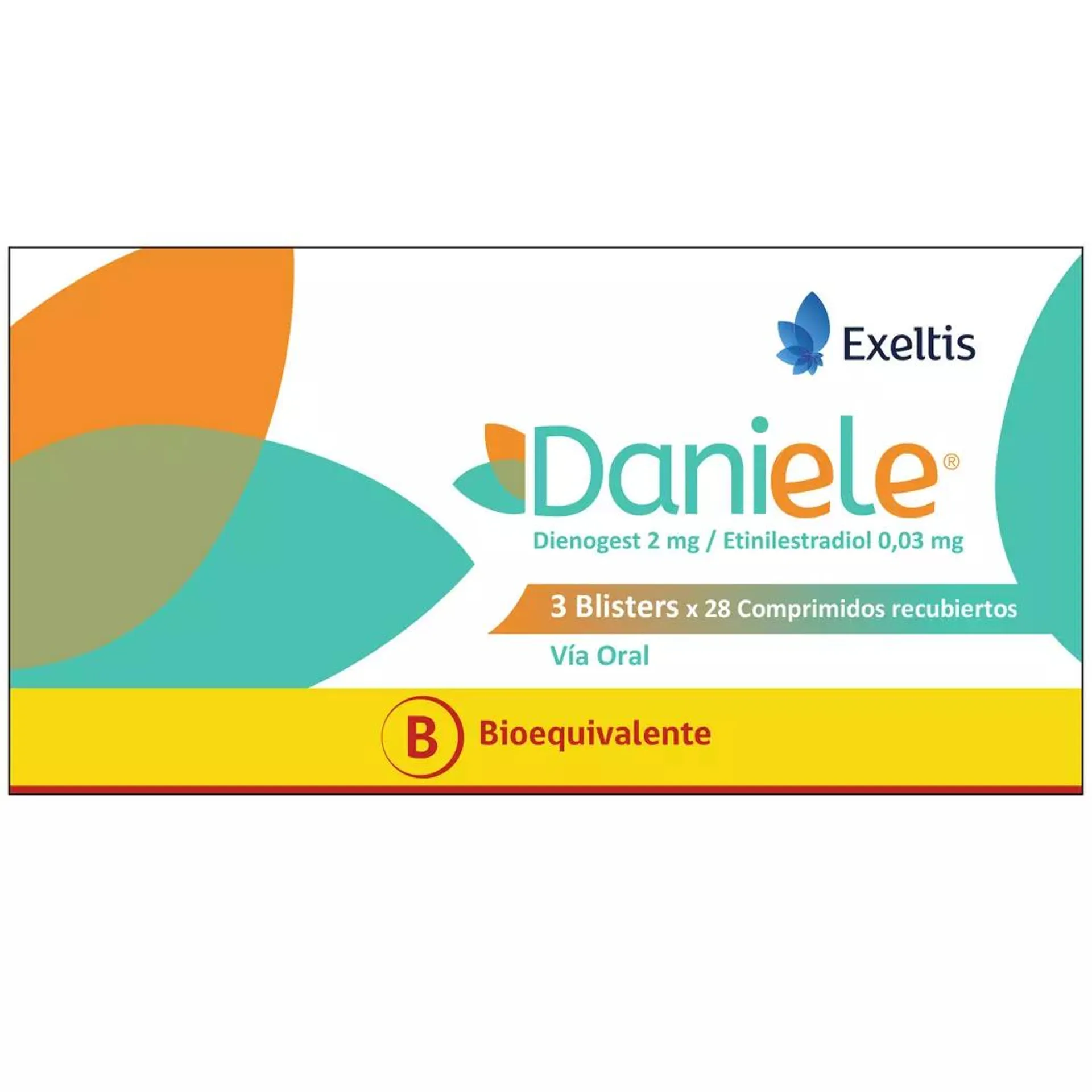 Daniele (B) Dienogest / Etinilestradiol 3 Blister 28 Comprimidos Recubiertos