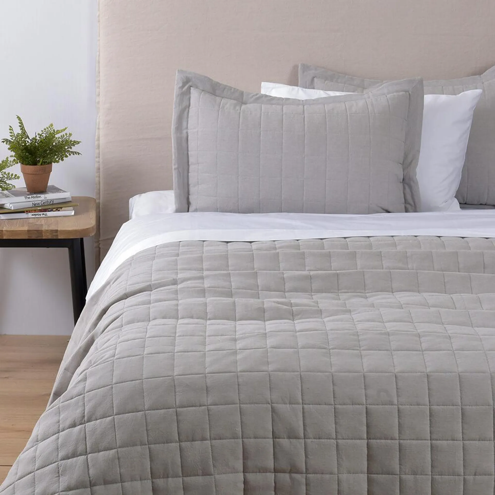 Cubrecama Quilt Oxford 2 Plazas Perla