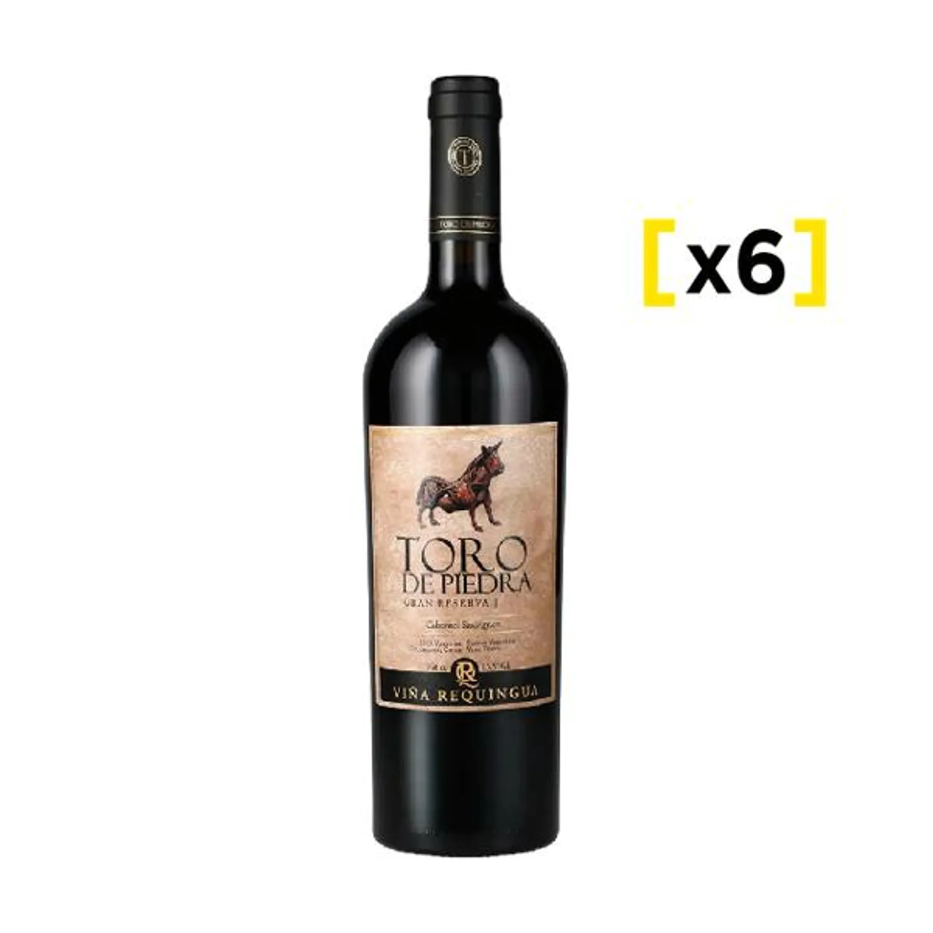 Vino Toro de Piedra Gran Reserva Cabernet Sauvignon x6 750cc