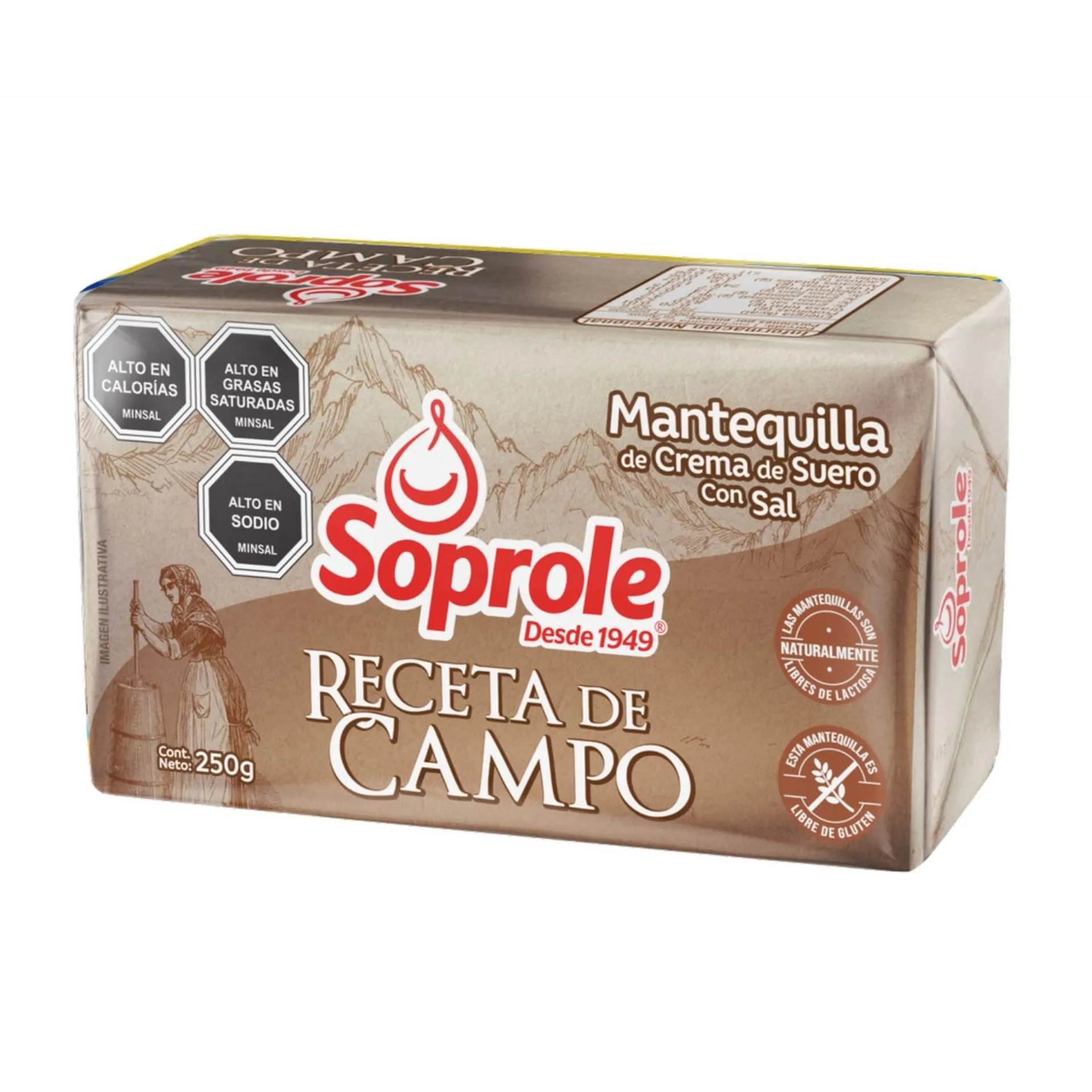 Mantequilla Soprole Receta de Campo 250 g