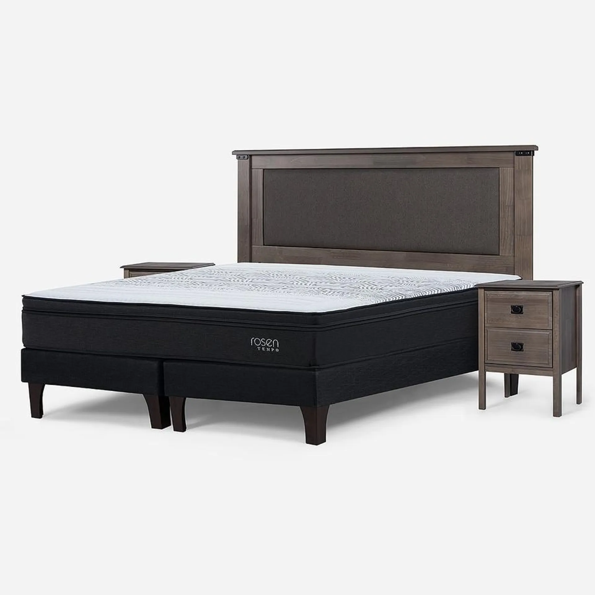 Cama Tempo Plus King + Muebles New Ray