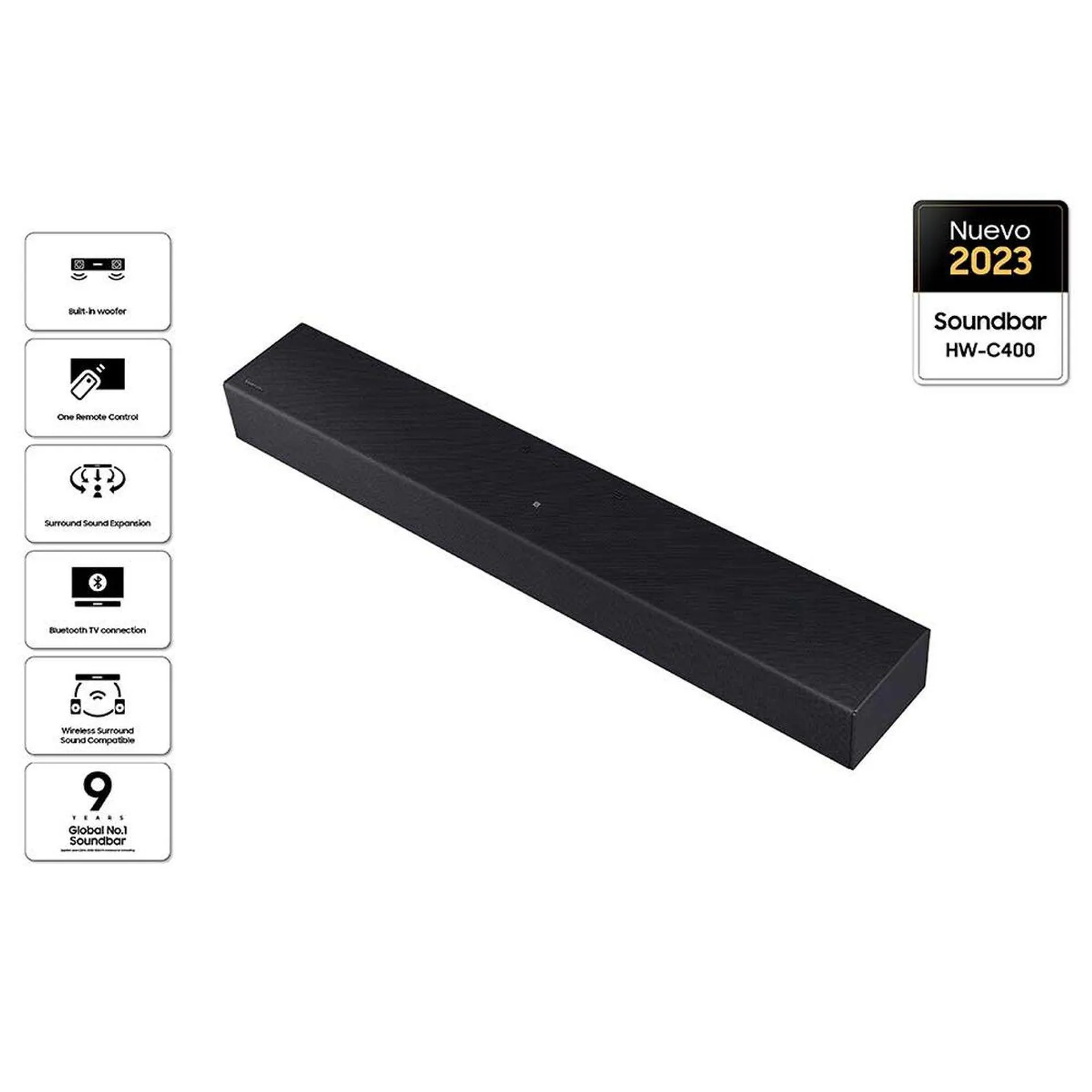 Soundbar Samsung HW-C400/ZS Negro