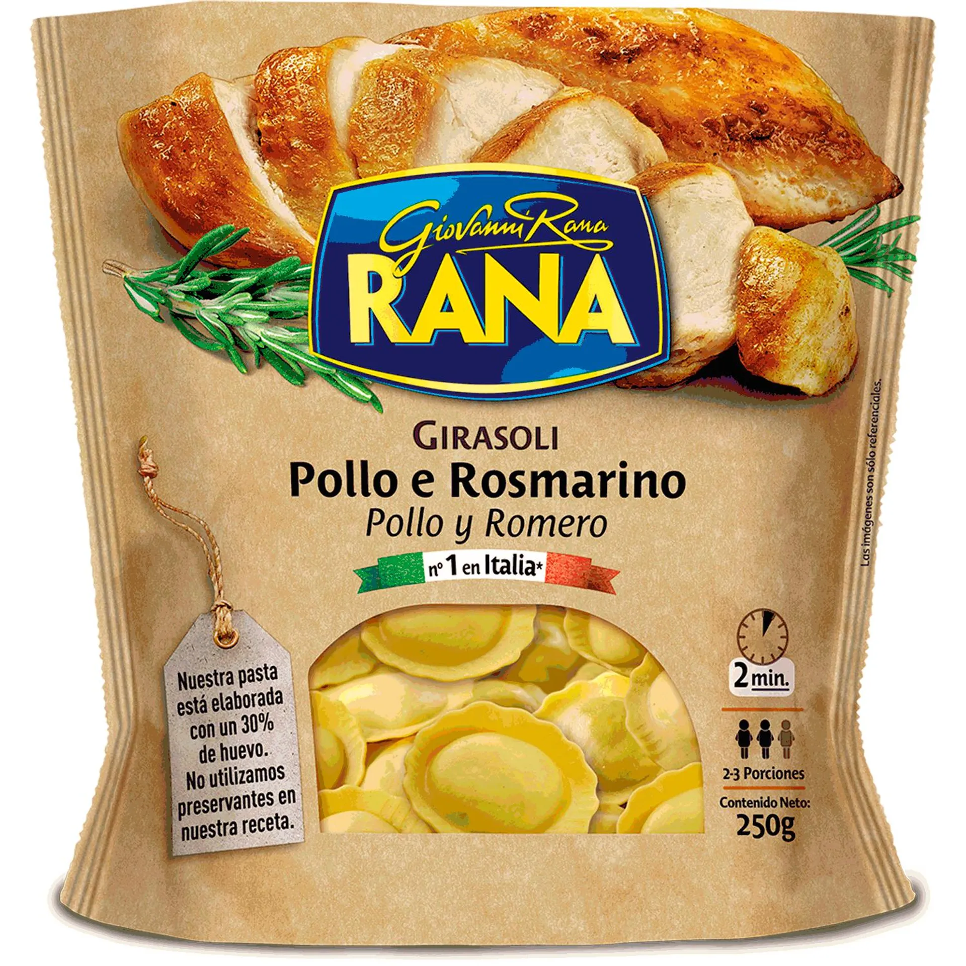 Pasta fresca girasoli pollo romero Rana 250 g