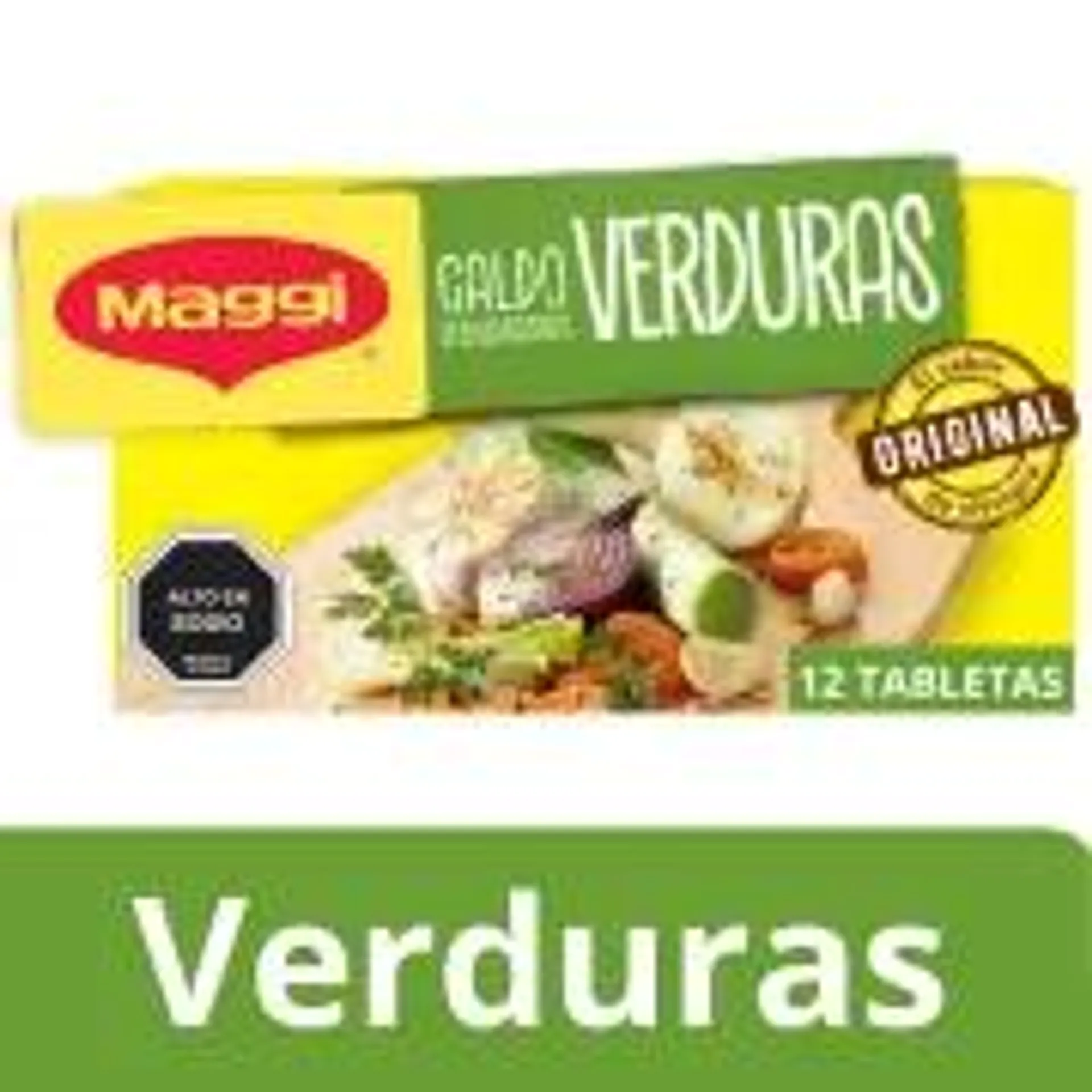 Caldo De Verduras 12 Tabletas, 120 g