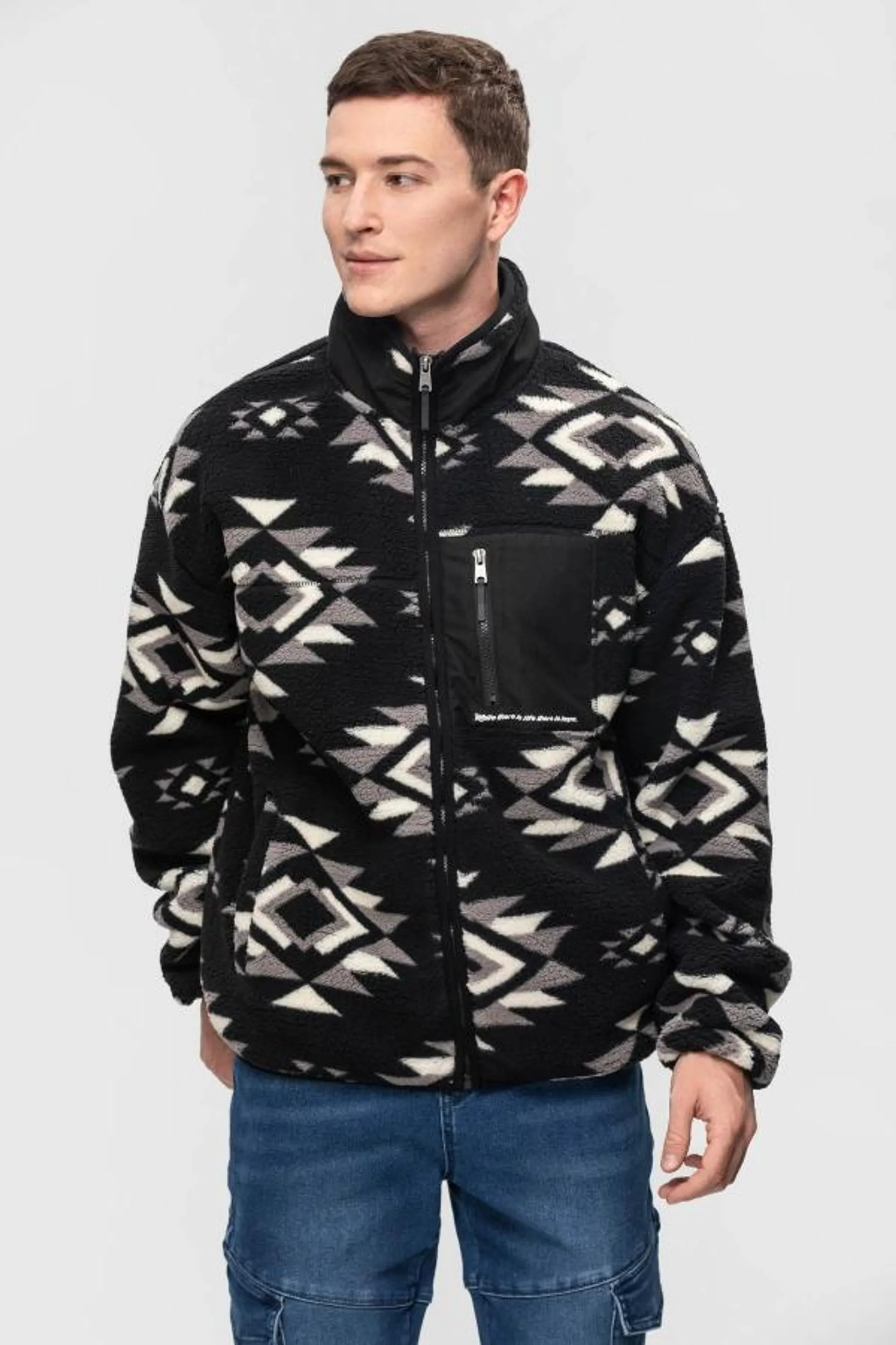 Polar hoddie full print negro