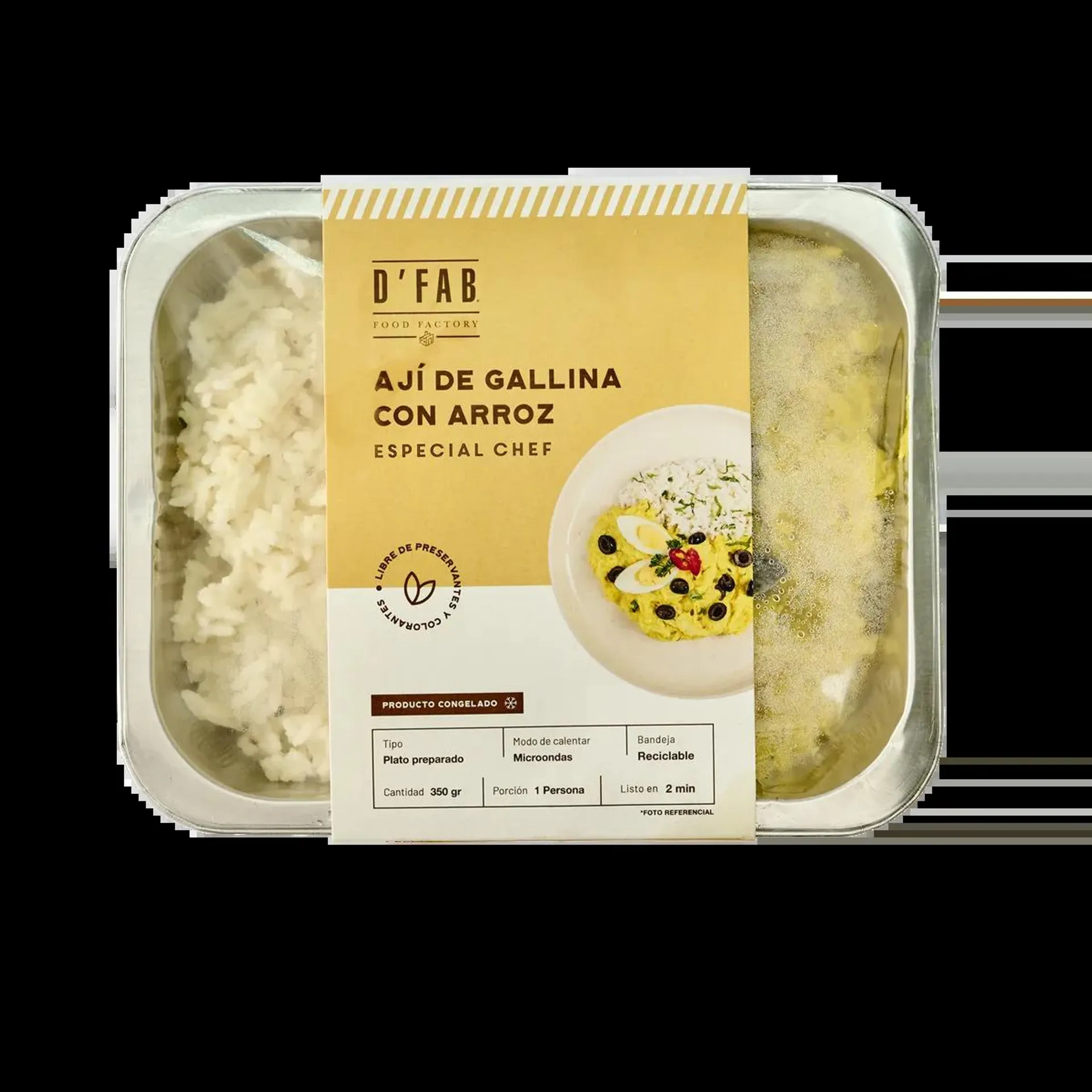 Aji De Gallina Con Arroz D`Fab 350 Grs