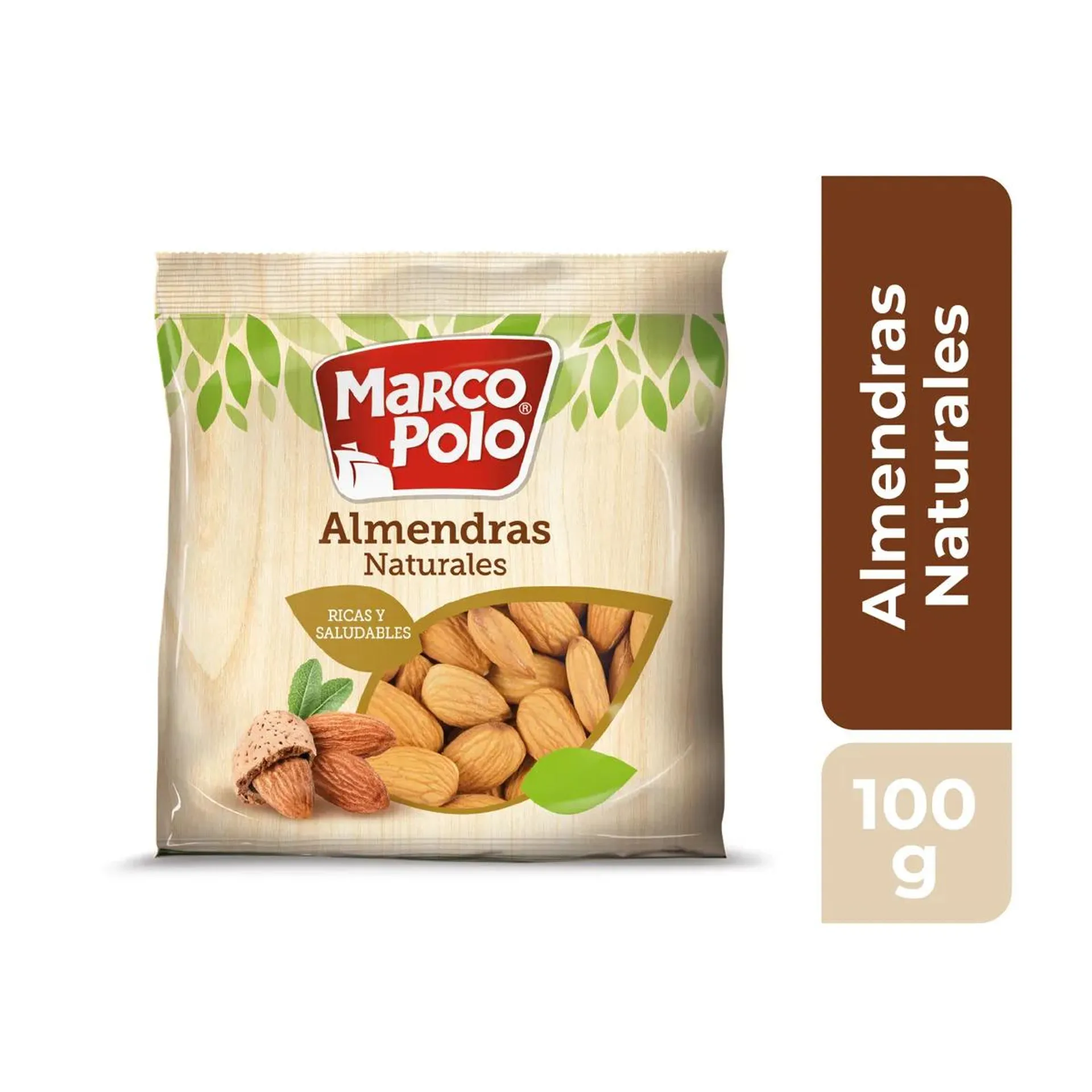 Almendras Marco Polo Natural 100 Grs