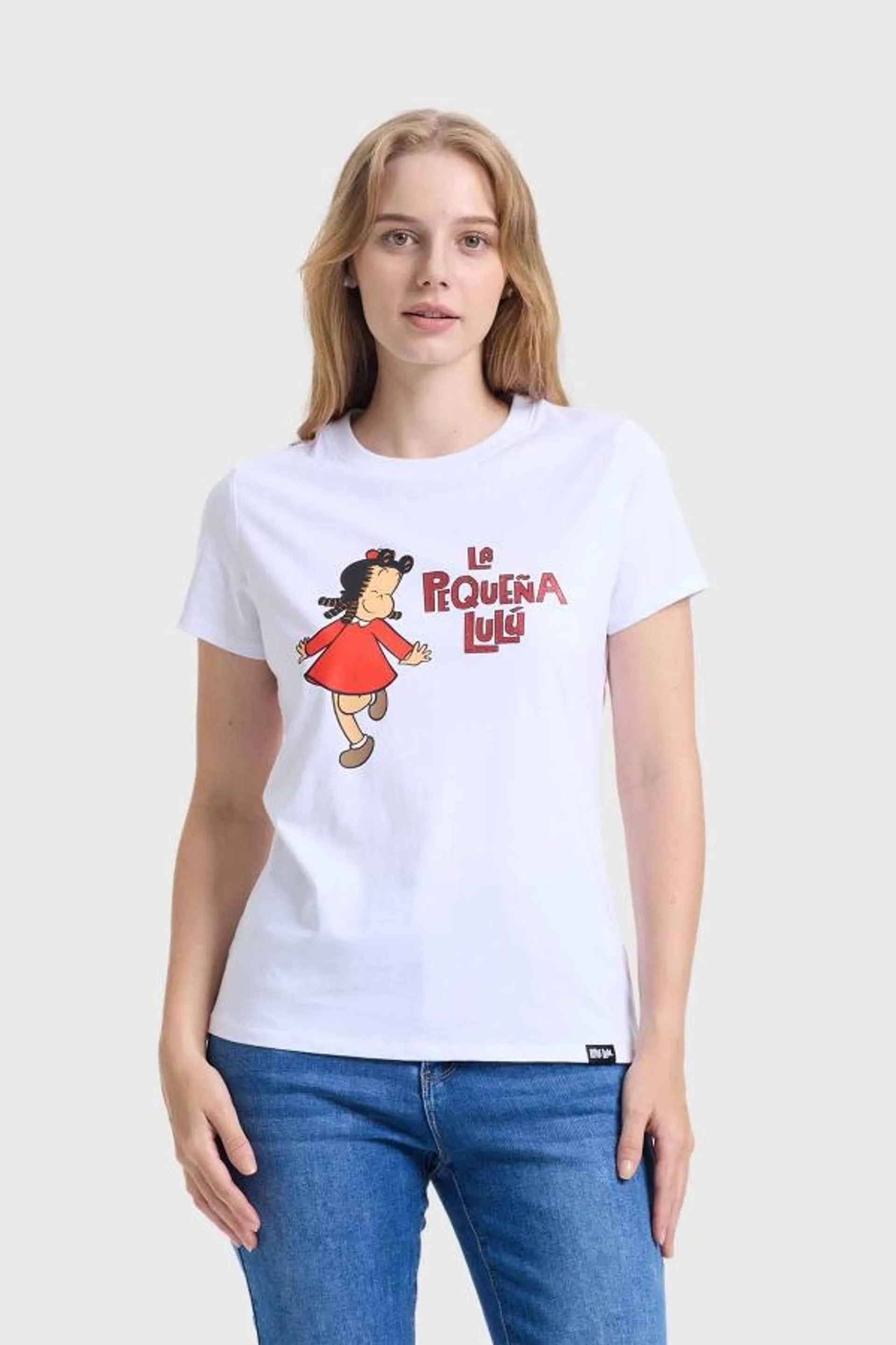 Polera mujer pequeÑa lulu blanco