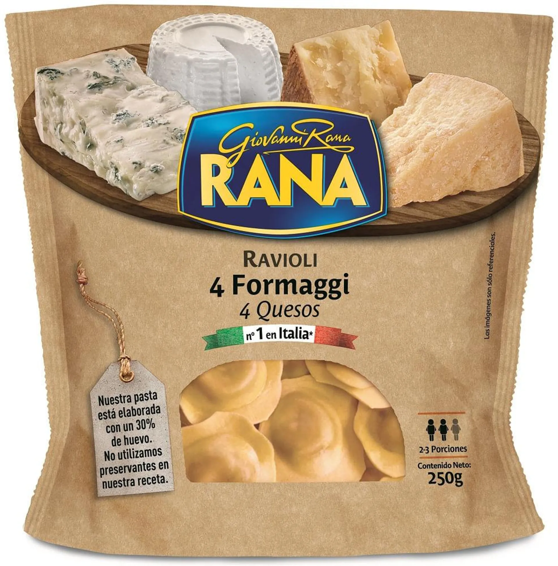 Pasta ravioli Rana 4 quesos 250 g