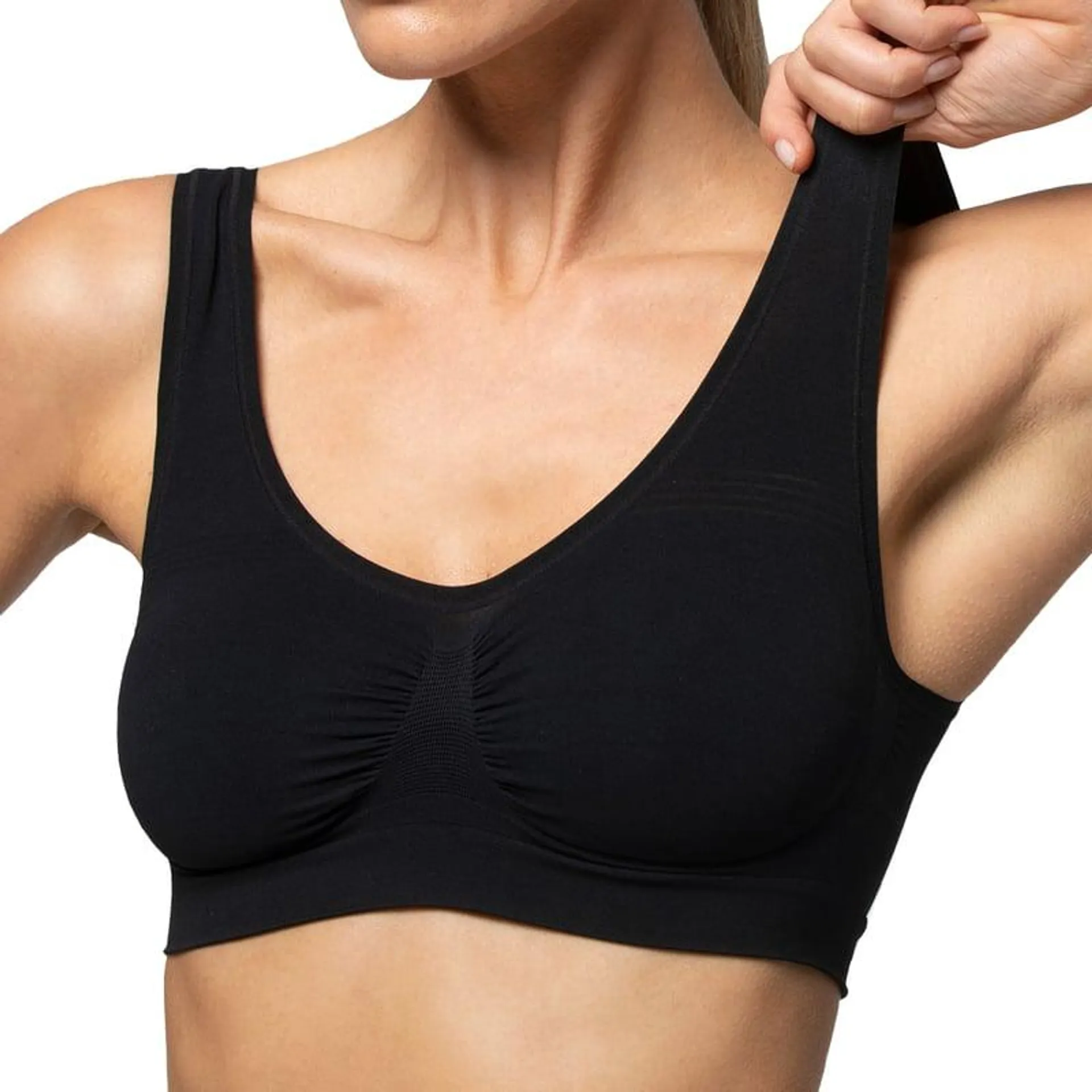 Brasssiere Sl Seamless Negro Pompea