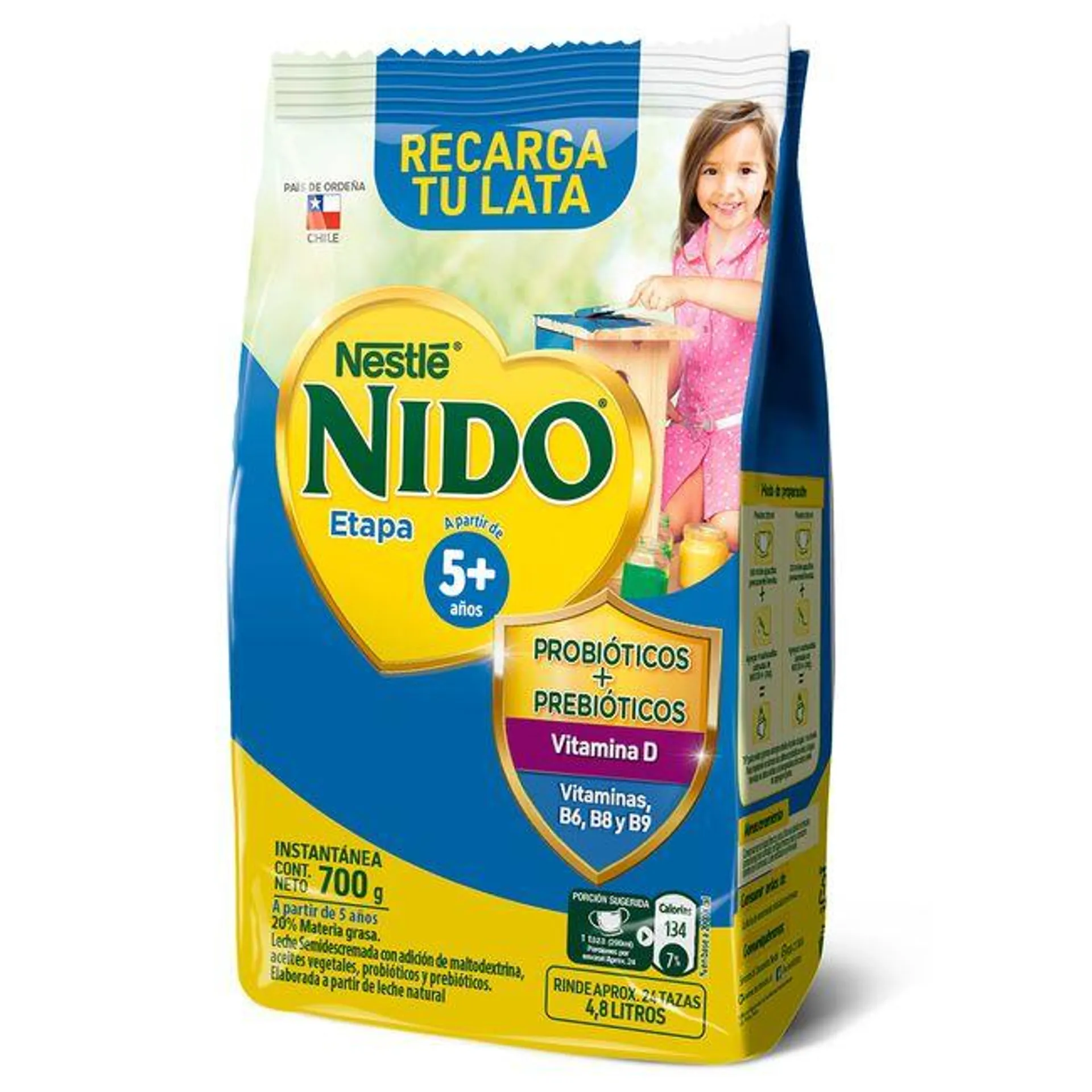 Leche Polvo Nido Etapa 5+ 700 g