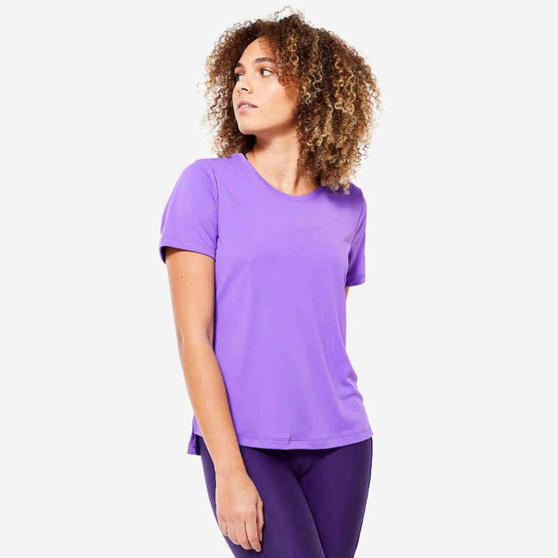 POLERA CARDIO MUJER FTS120 MORADO