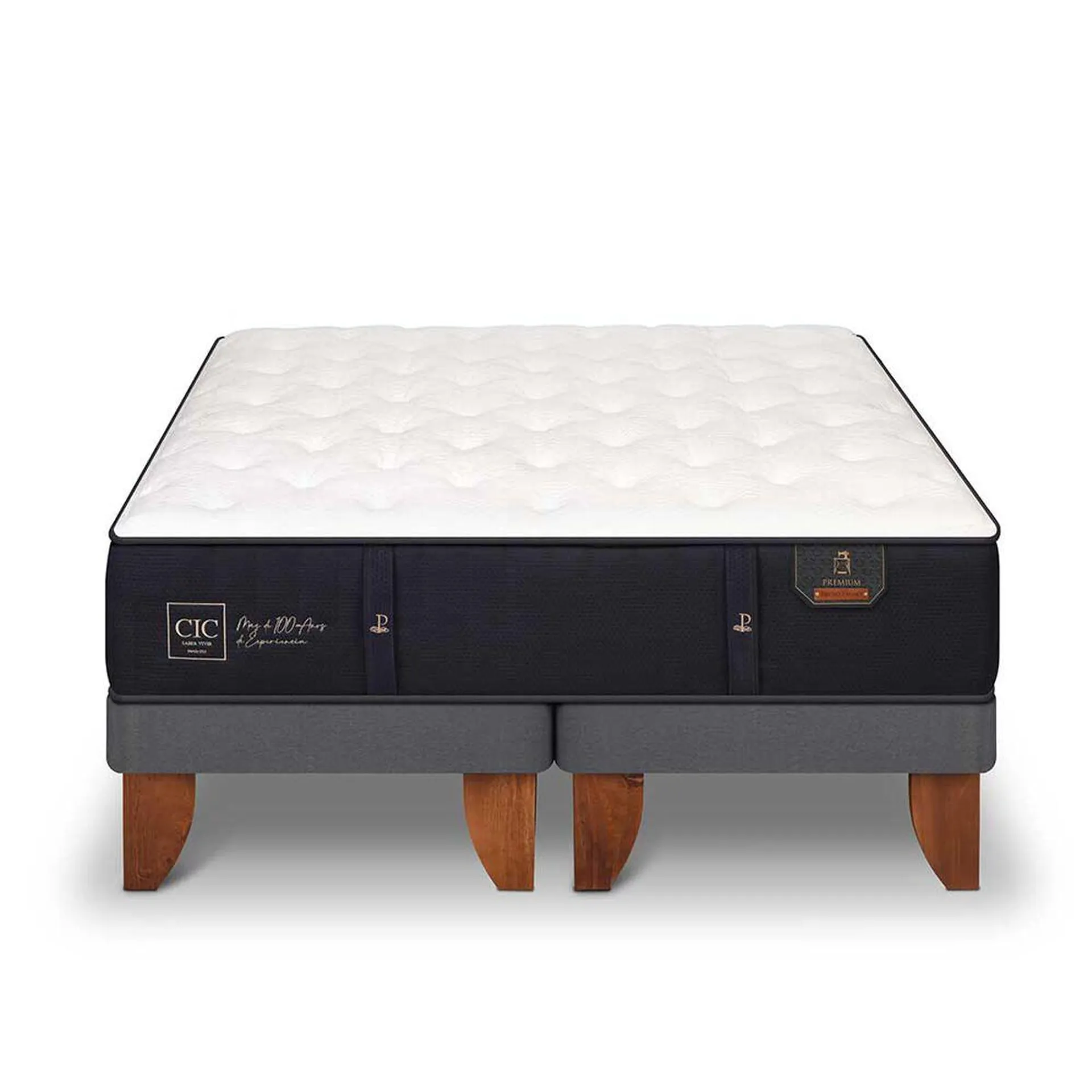 Cama Europea CIC Base Dividida 2 Plazas Premium