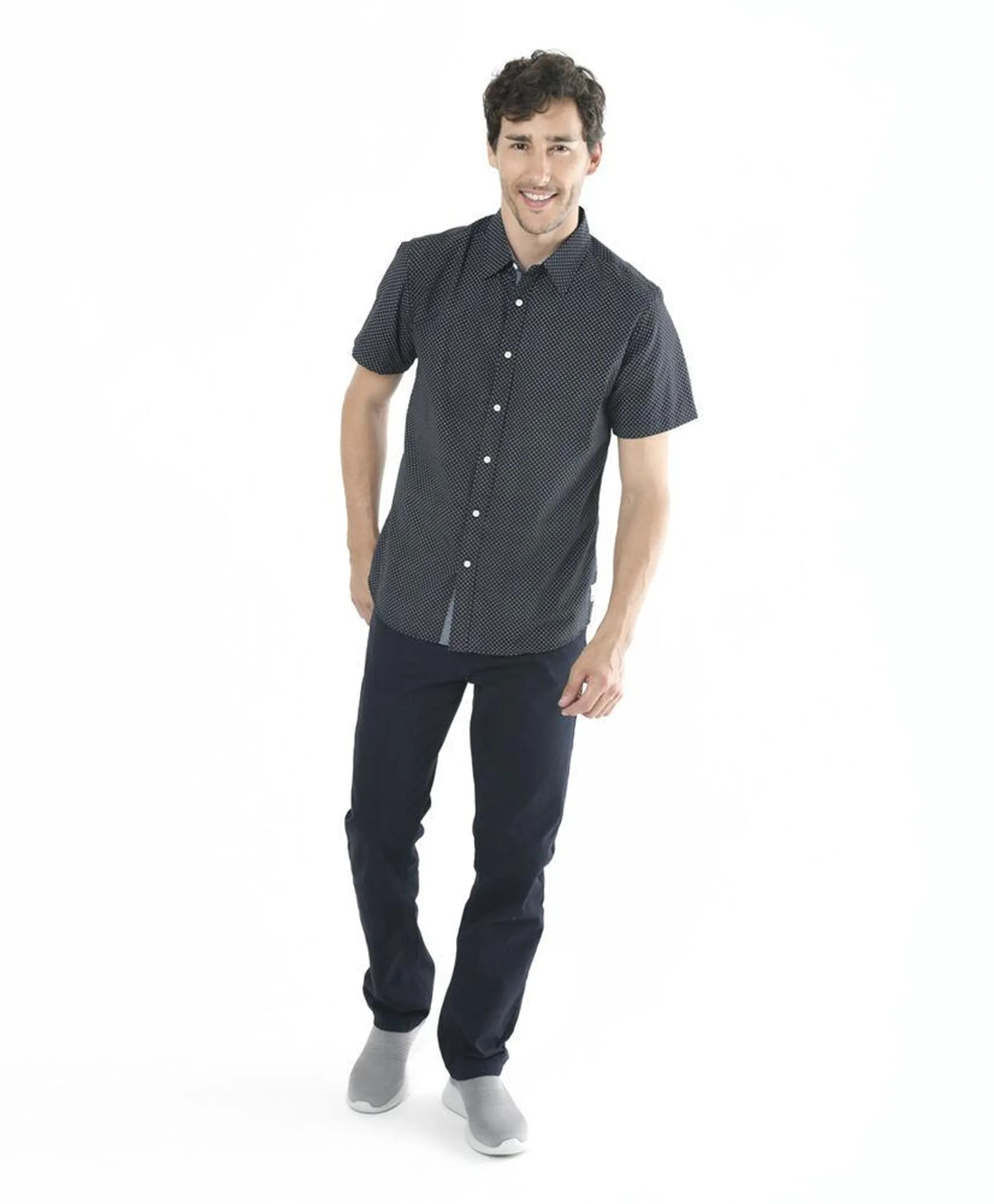 Camisa hombre mini puntitos