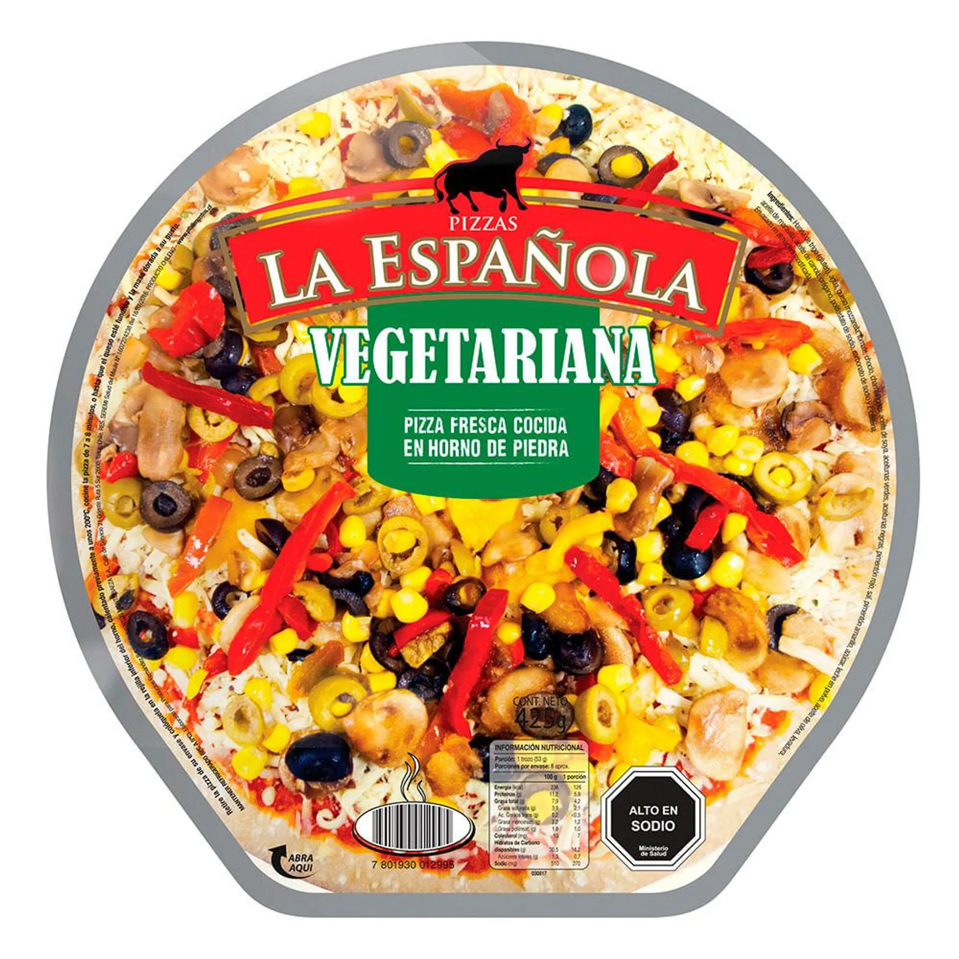Pizza La Española vegetariana 425 g
