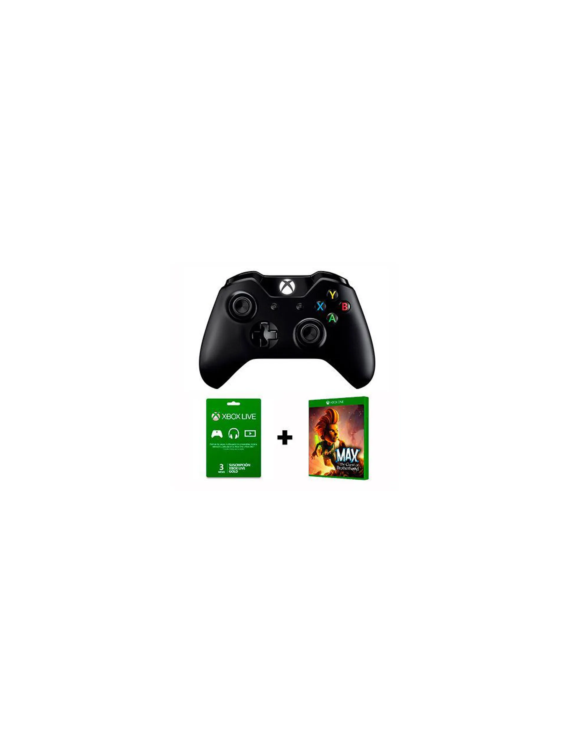 Control Inalambrico Xbox One + 3 Meses Live + Juego Max The Brotherhood