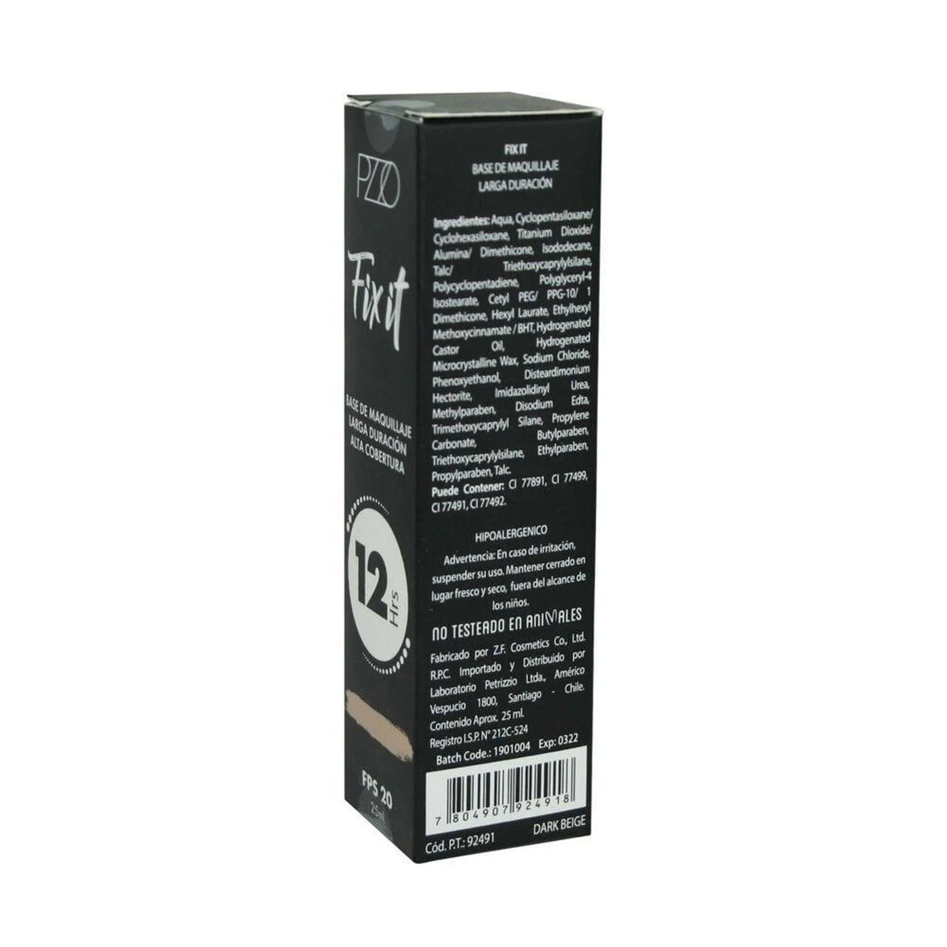 Base De Maquillaje Fix It Dark Beige 25 mL