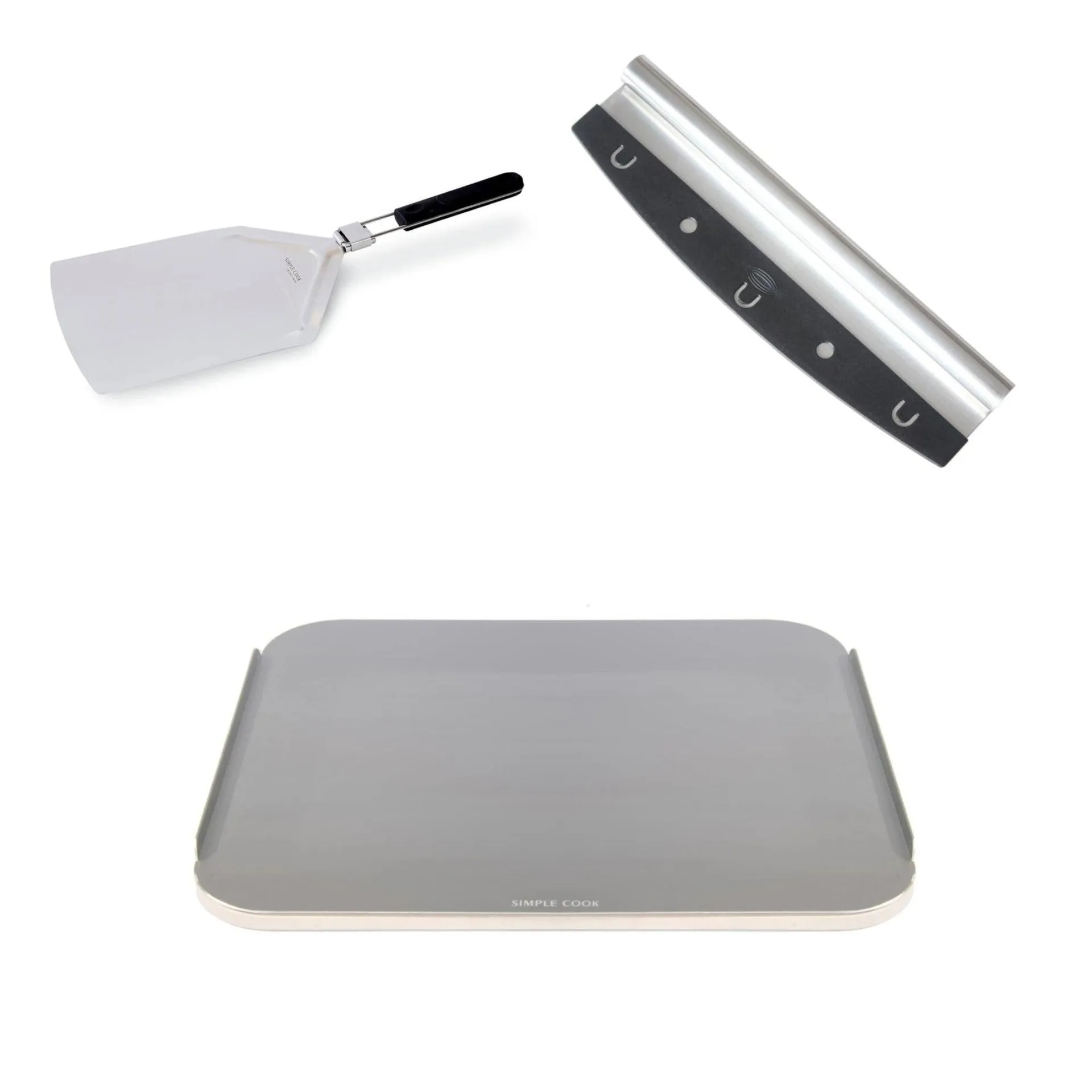 Kit Piedra Pizza+ Espátula + Pizza Cutter