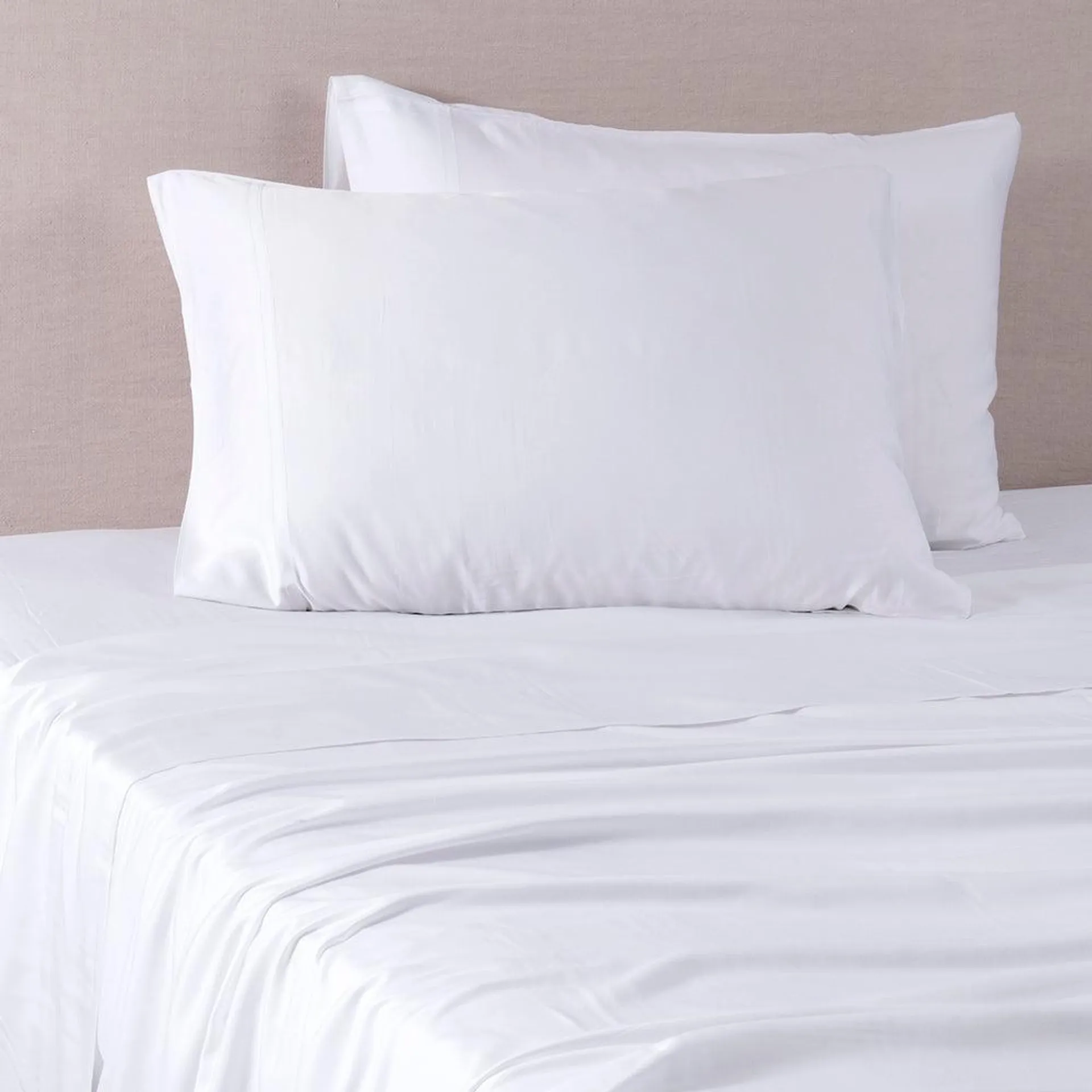 Sábana 300 Hilos Percale Super King Blanco