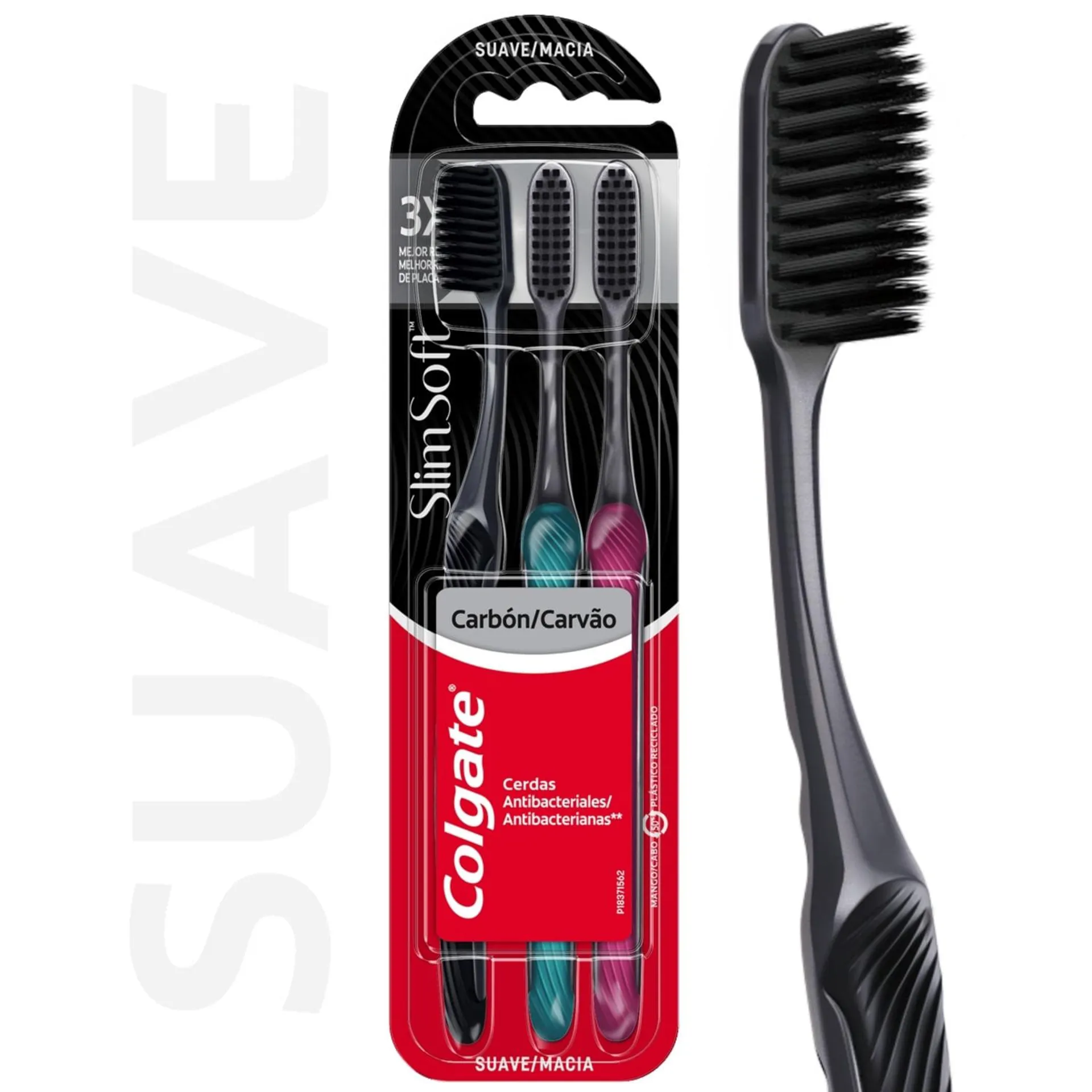 Cepillo de Dientes Colgate Slimsoft 3 un. | Jumbo.cl