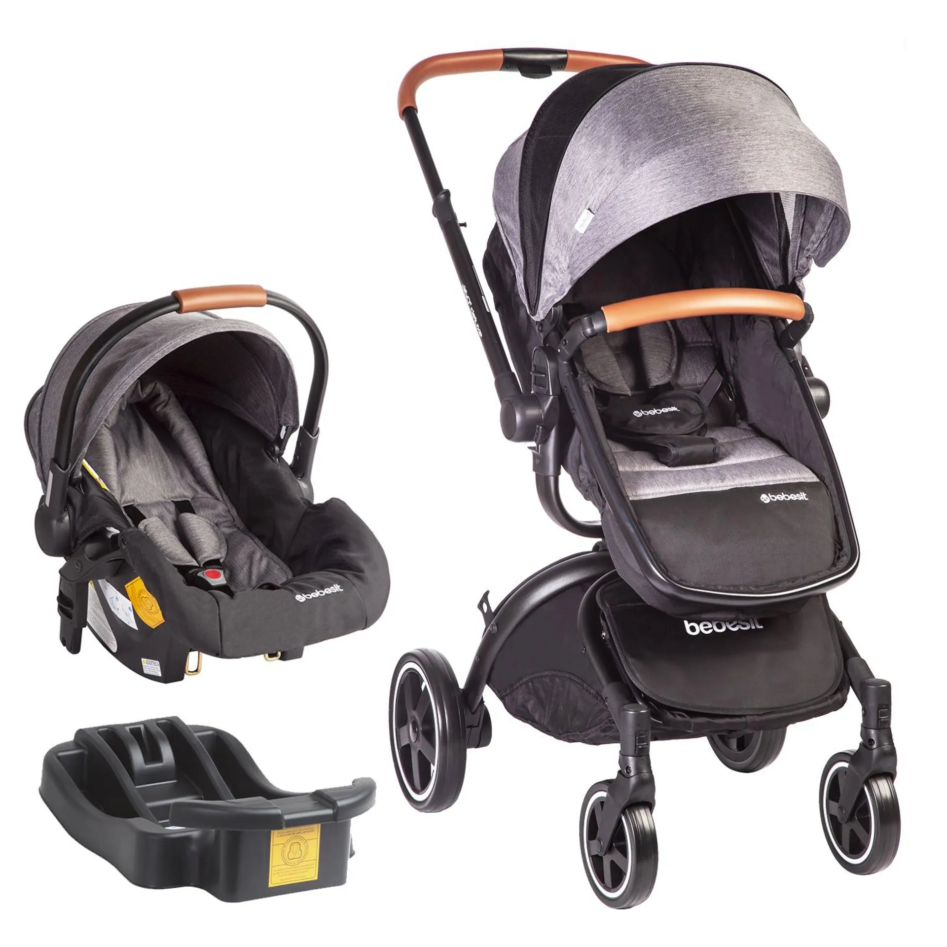 Coche Travel System Deluxe 360° SX Gris