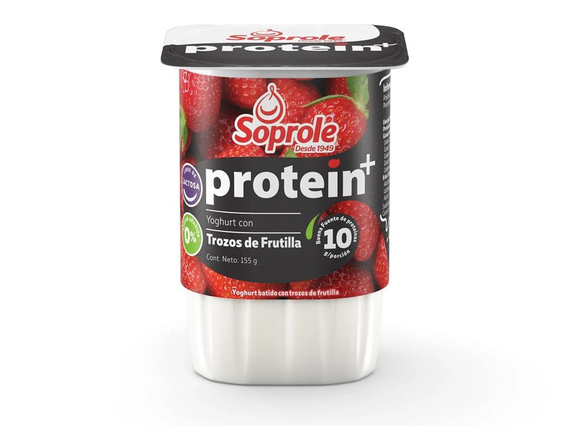 Yoghurt protein trozos frutill...