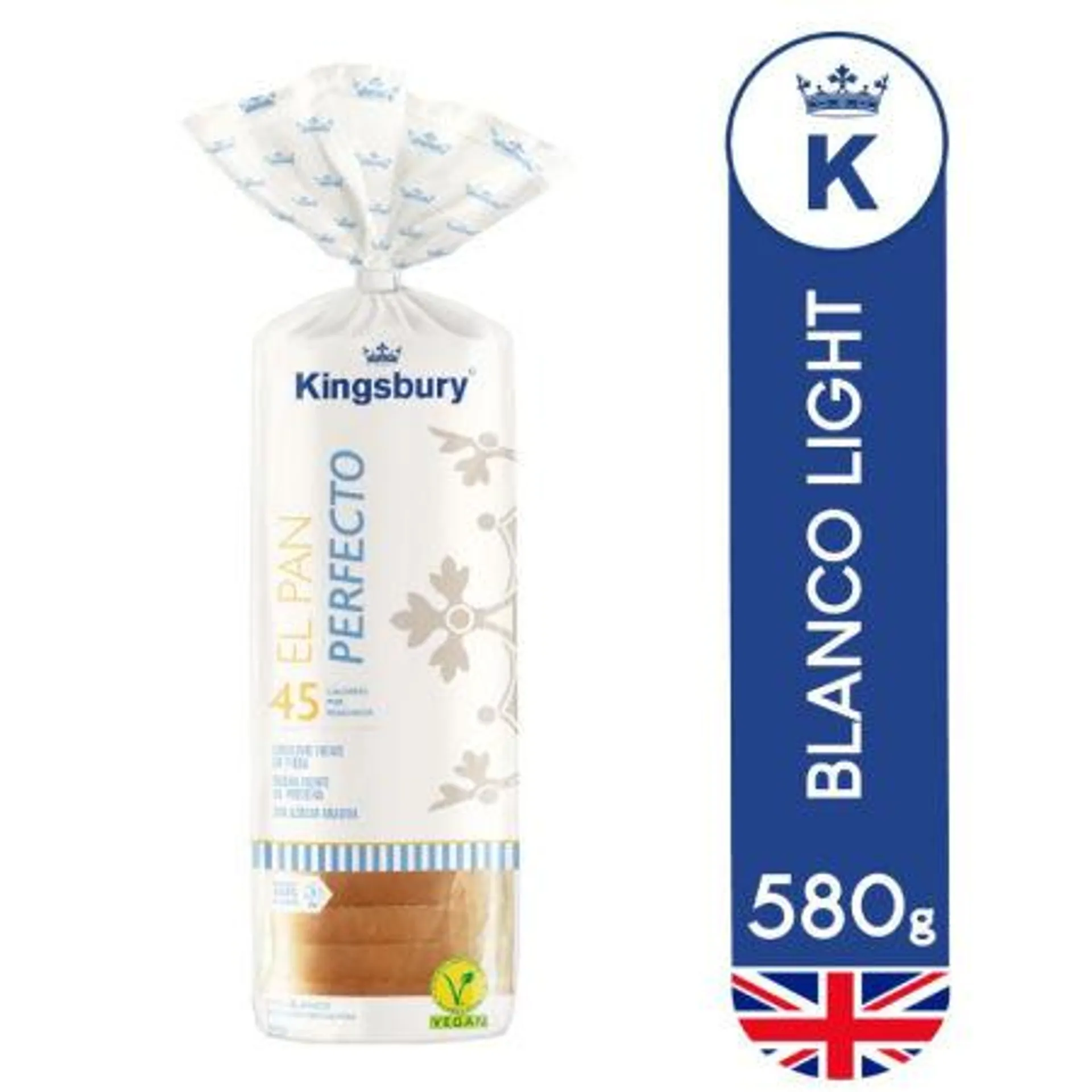 Kingsbury - Pan De Molde Pan Perfecto Blanco, 580 g