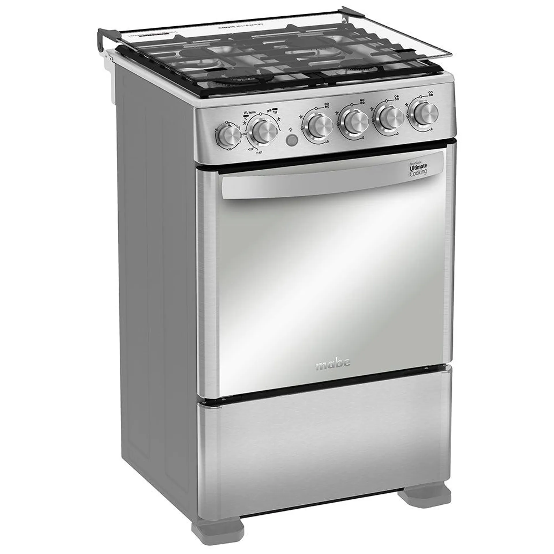 Cocina A Gas CMC5560FX0 4 Quemadores Mabe