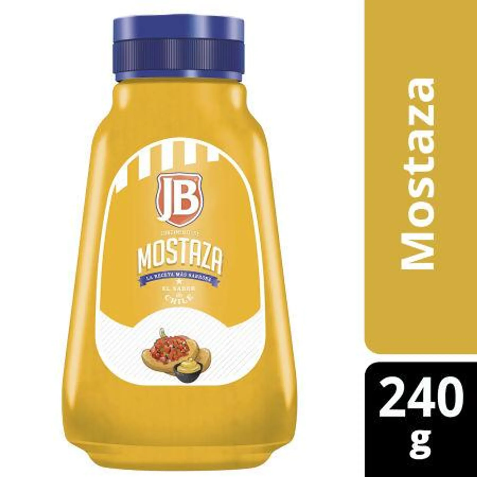 JB - Mostaza regular botella 240g, 240 gr