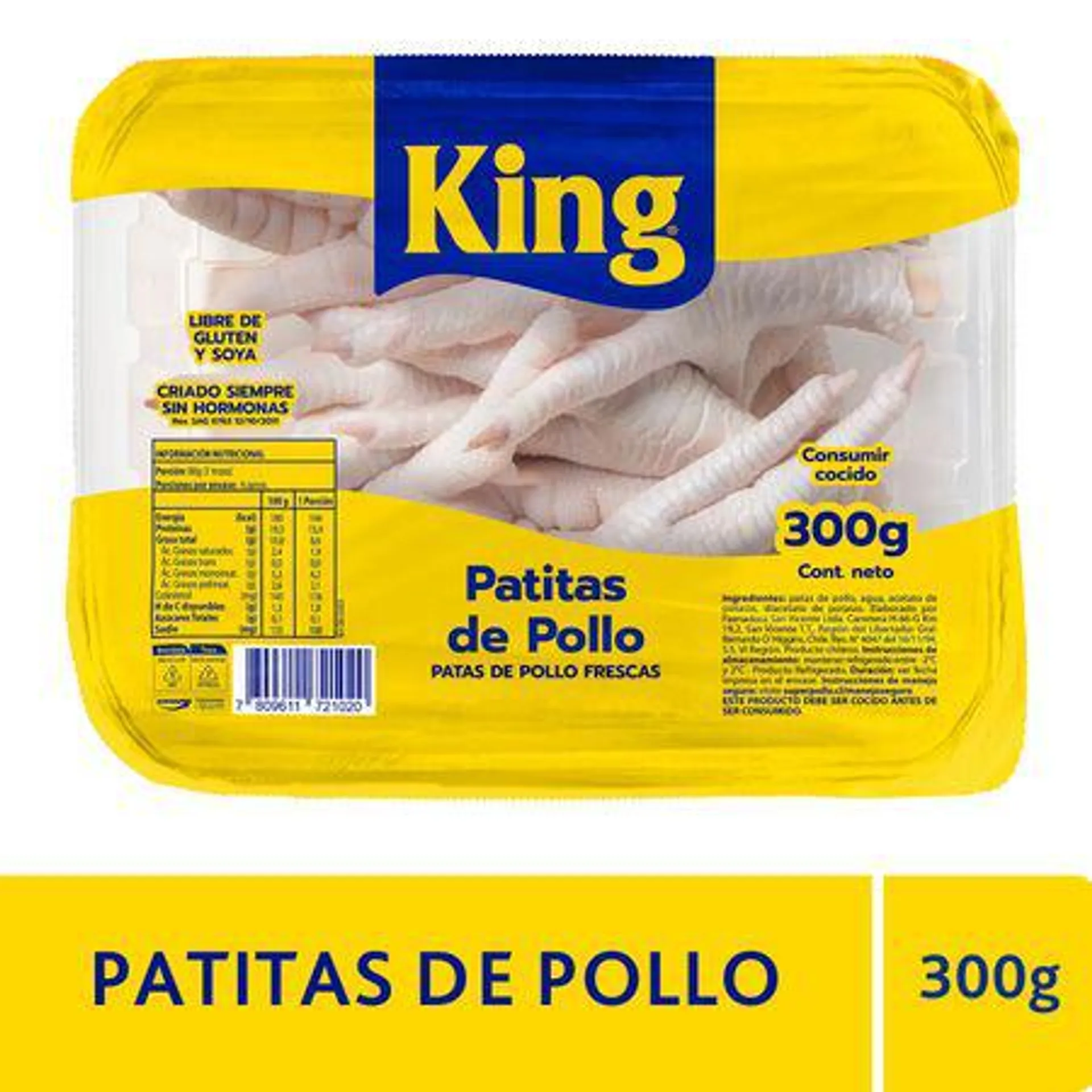 Patitas Frescas de Pollo King 300 g