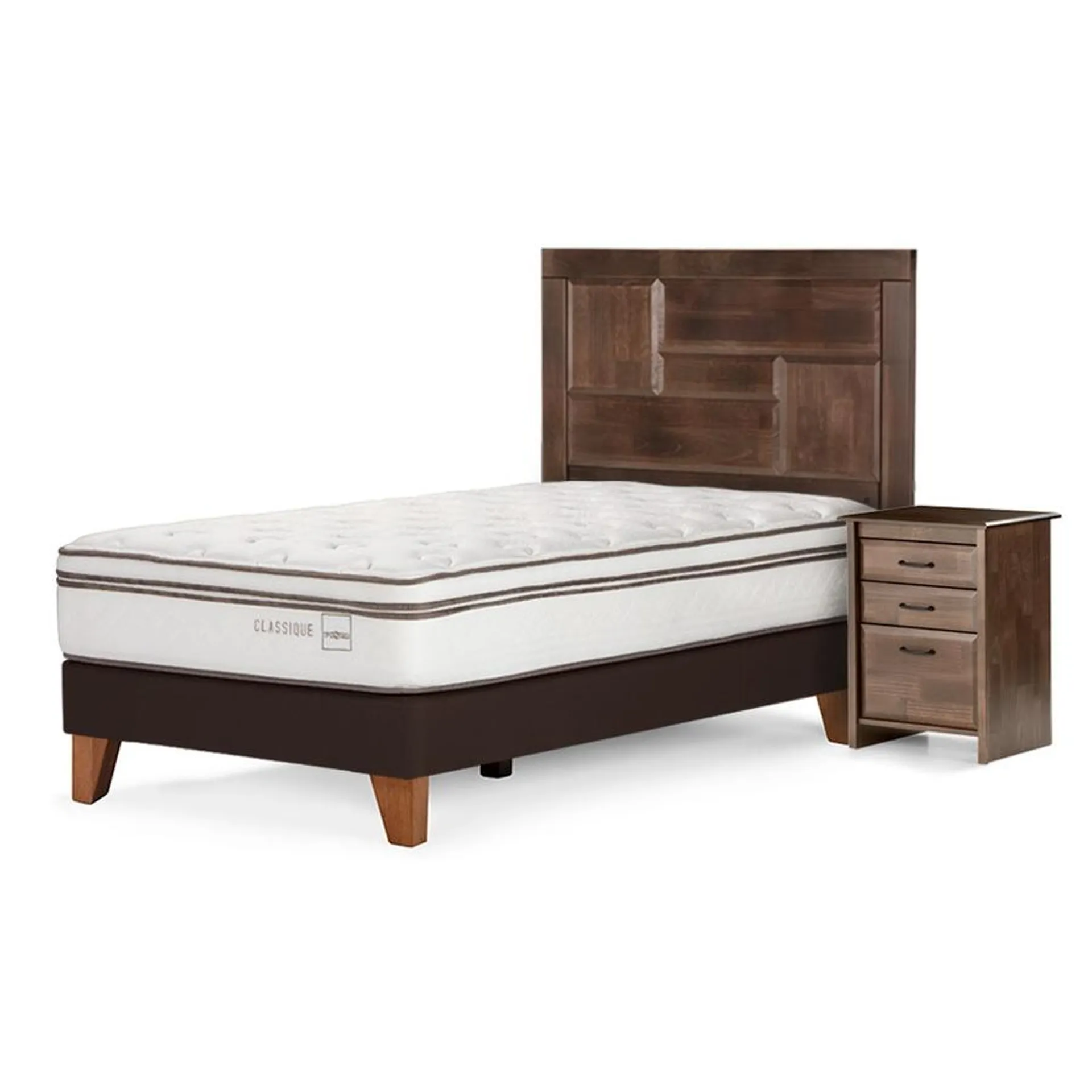 Cama Classique+ 1,5 Plazas + Muebles Dolce