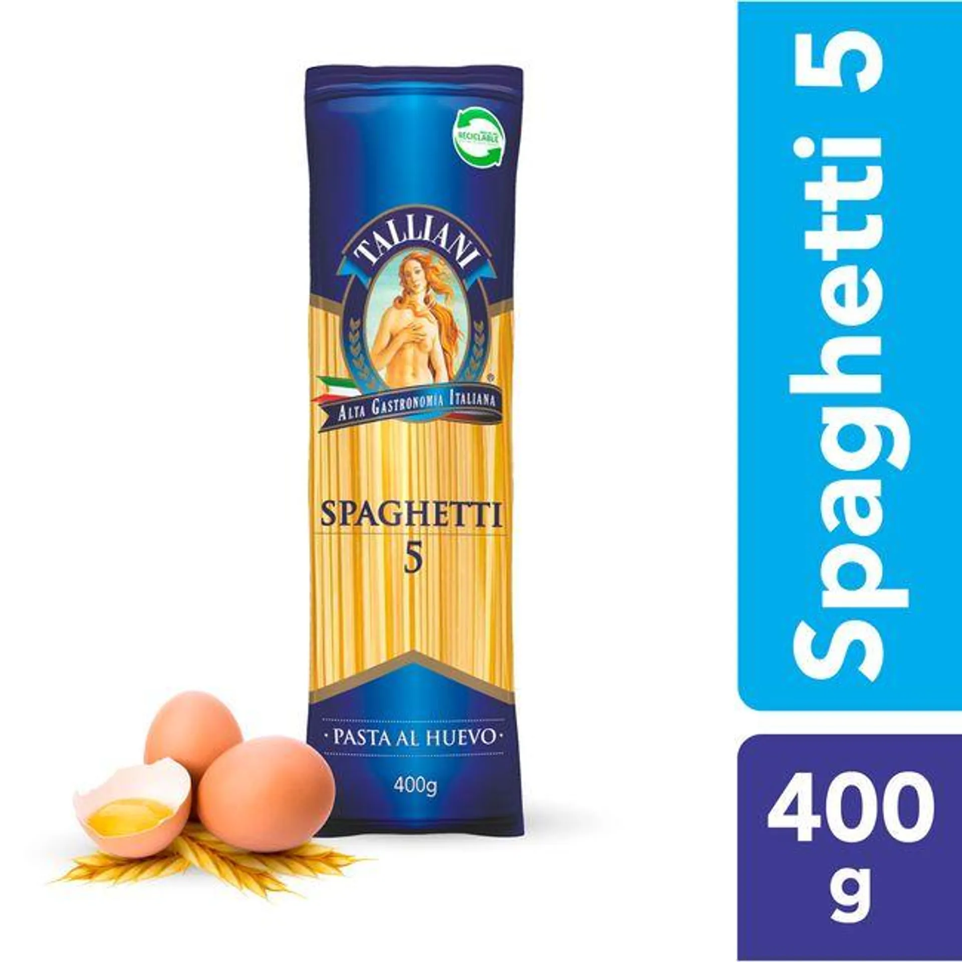 Spaghetti N°5 Talliani Al Huevo 400 g