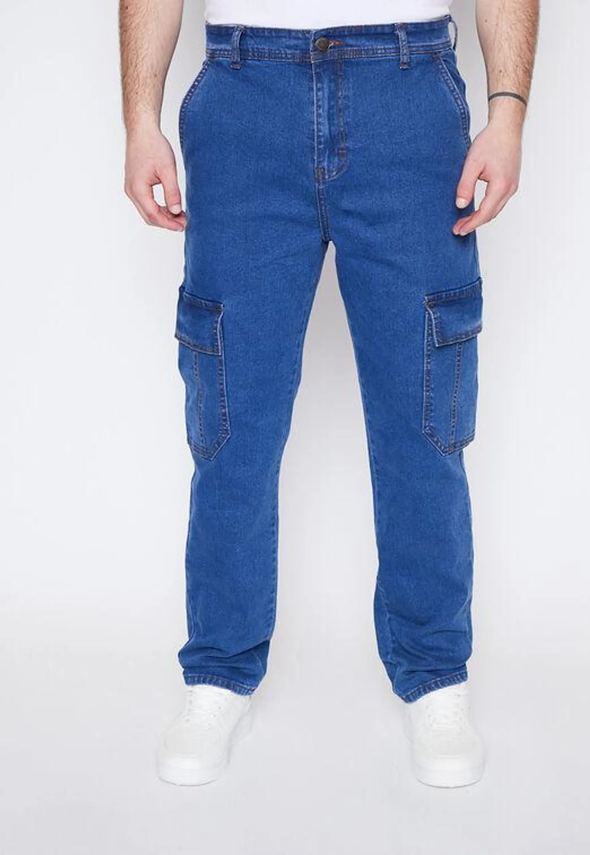 Jeans Hombre Azul Cargo Family Shop