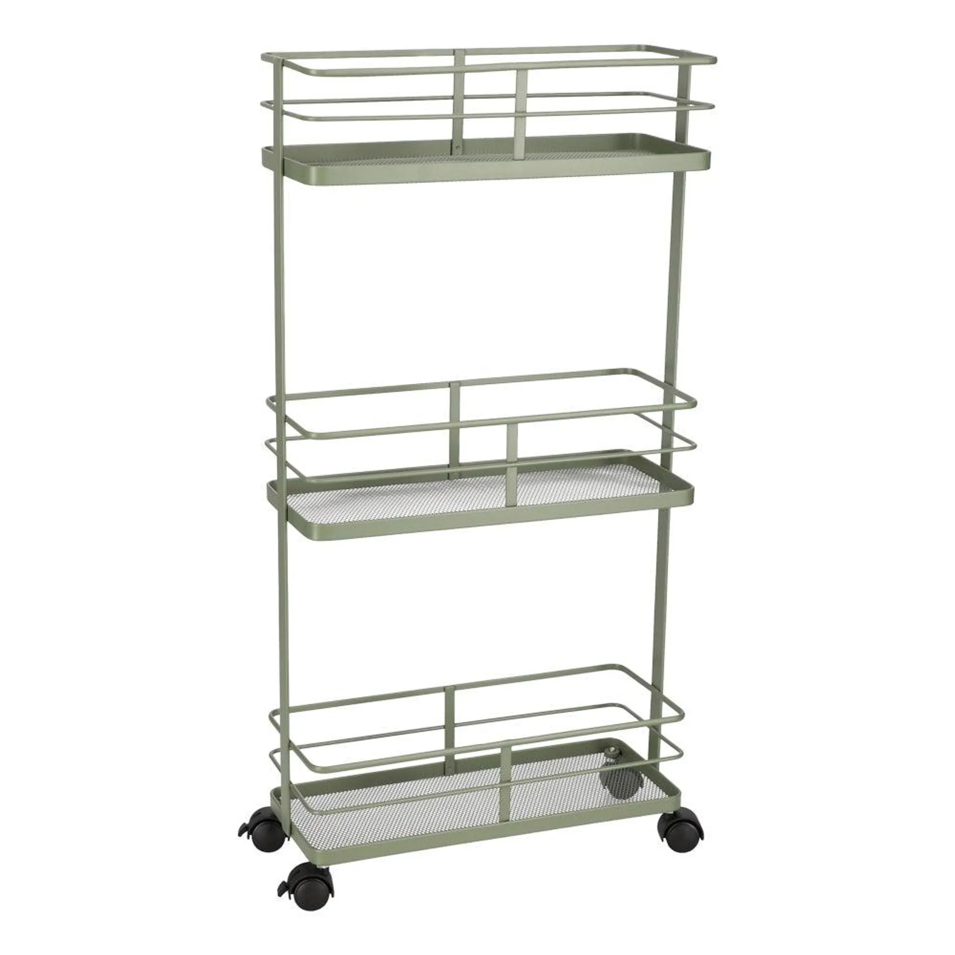 Canasto Metal Organizador Angosto 3 Niveles 35,5x14,2x70 cm