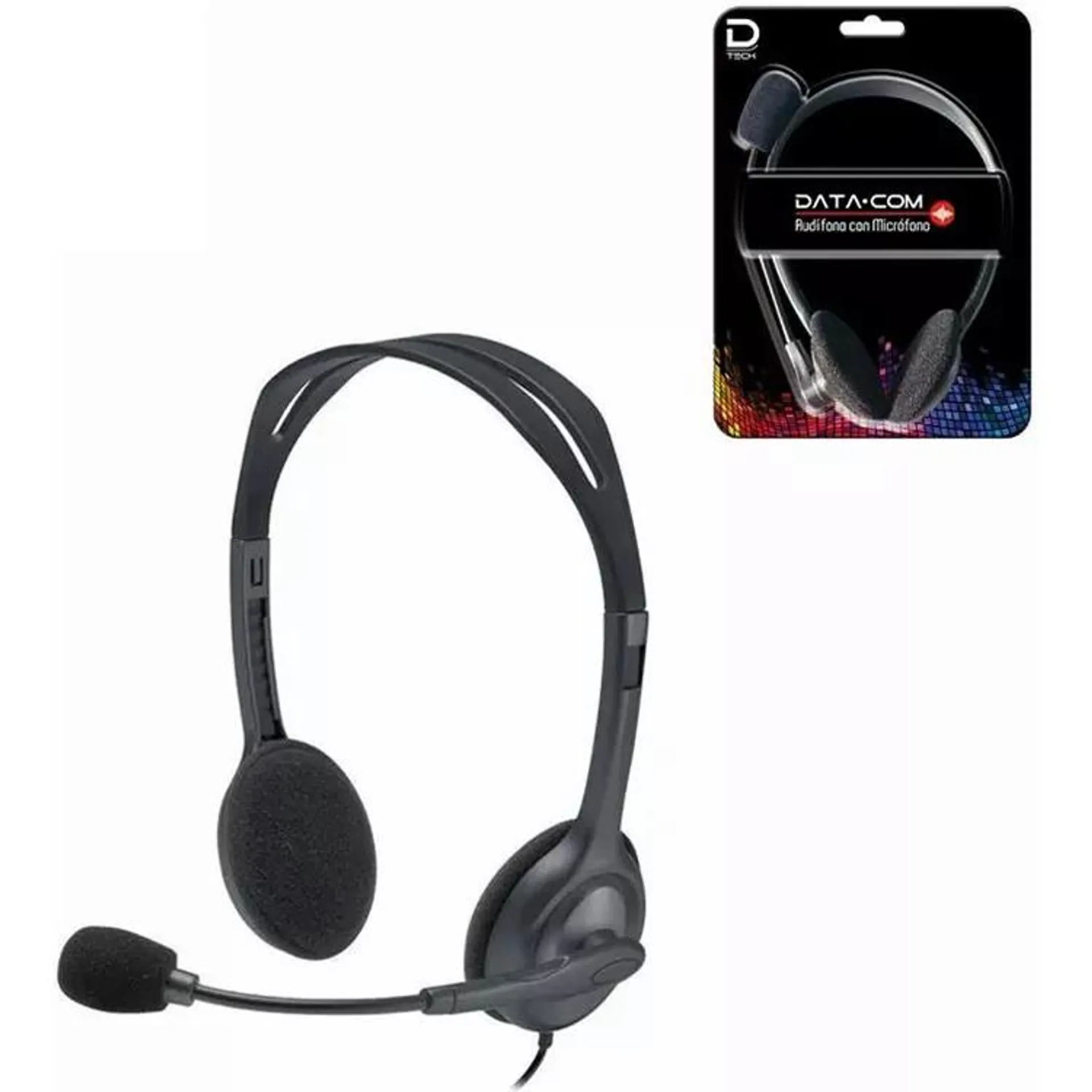 Audifono con Microfono 3.5mm stereo por 2 Data.com - 447124