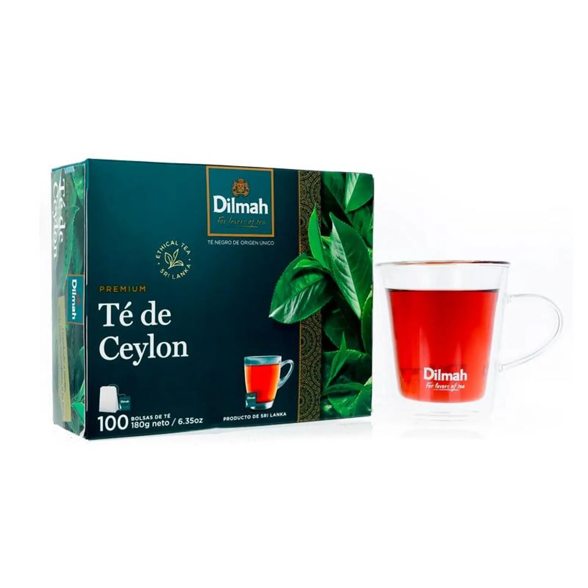 Té Dilmah Negro Ceylan Pre 100 Bolsitas