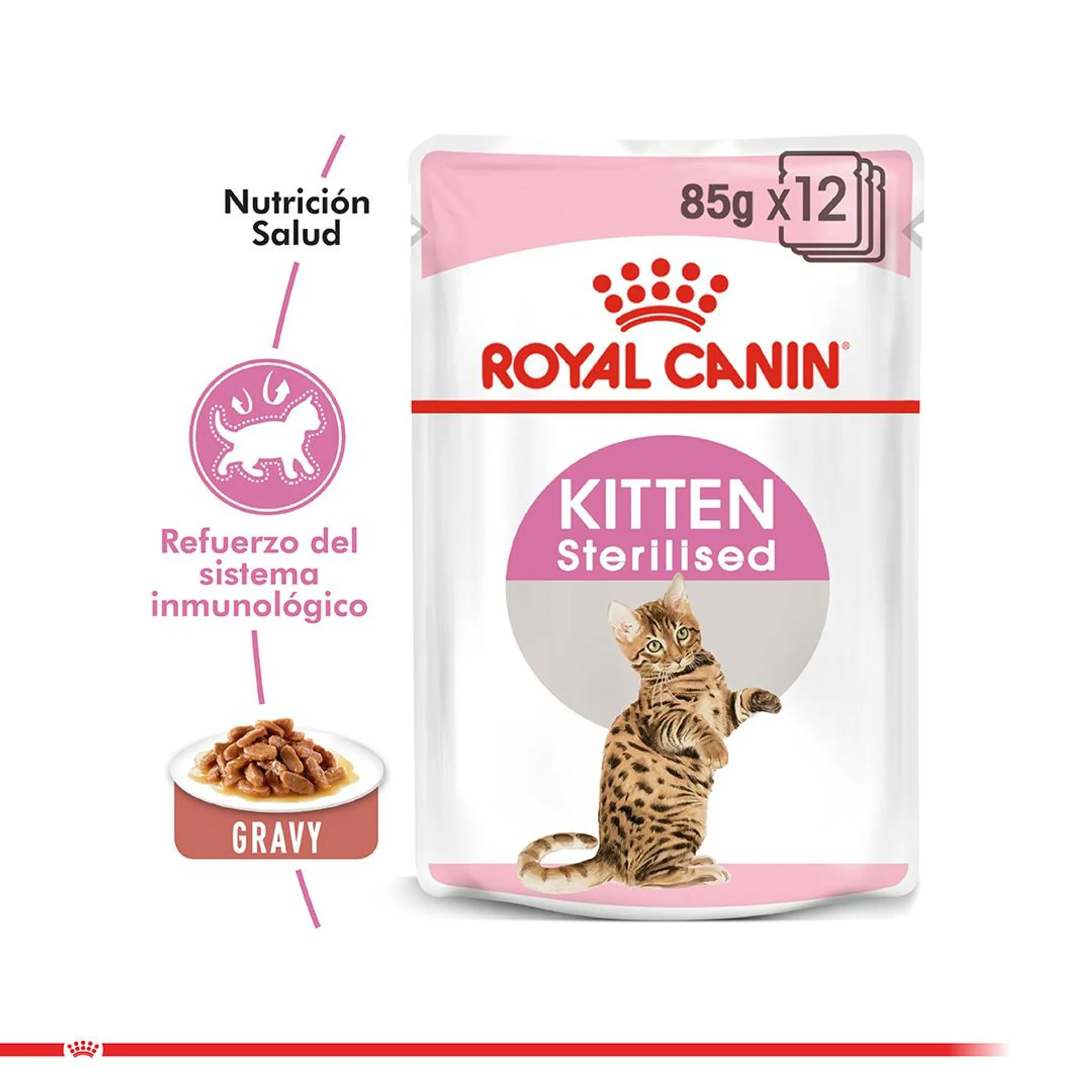 3X2 ROYAL CANIN KITTEN STERELIZED POUCH 85 GR