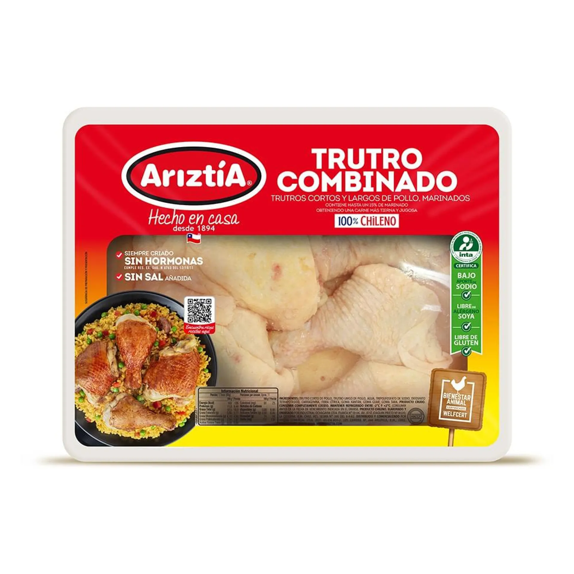 Trutro de pollo Ariztía combinado granel (1 a 1.3 Kg)