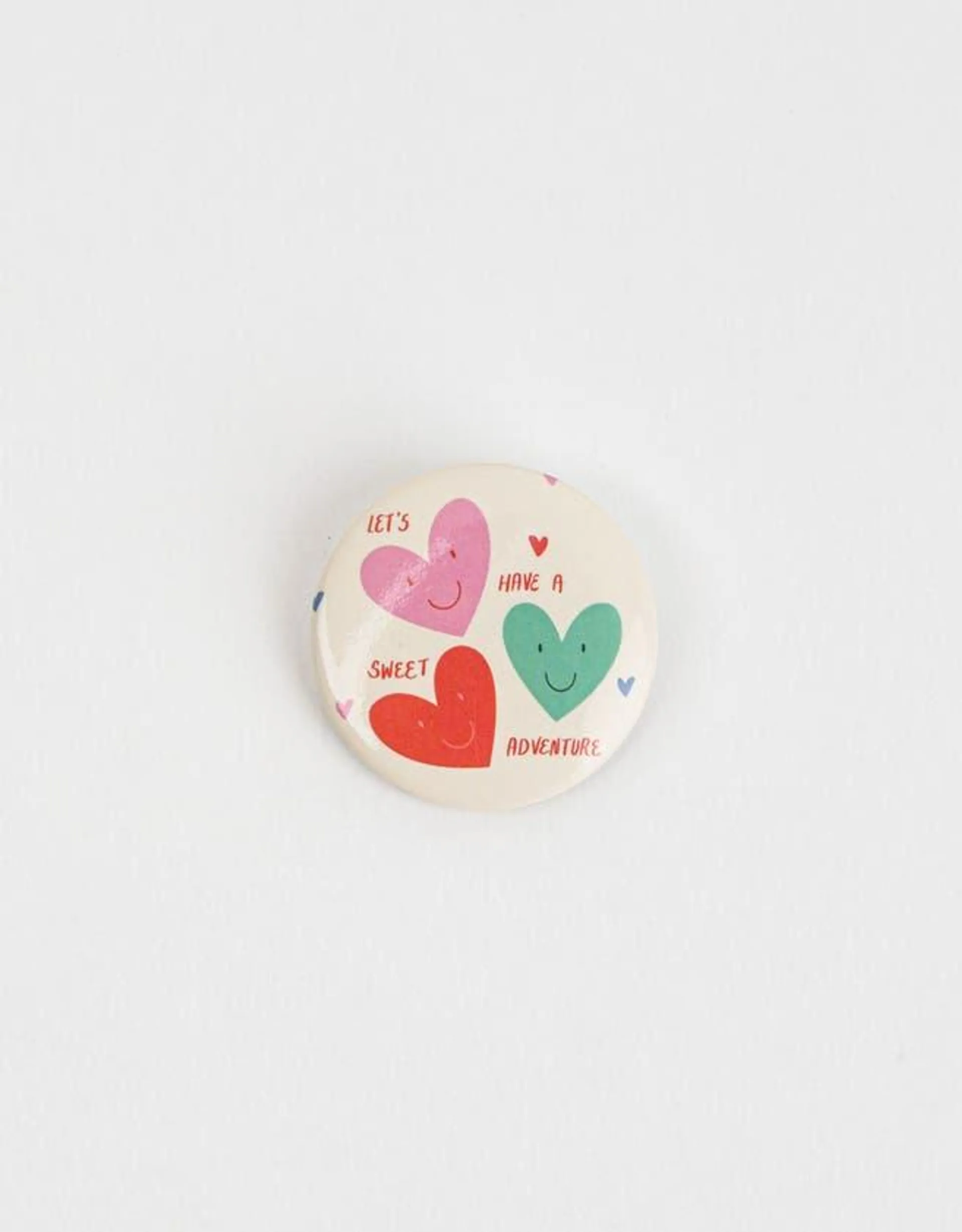 Pin con corazones "berry"